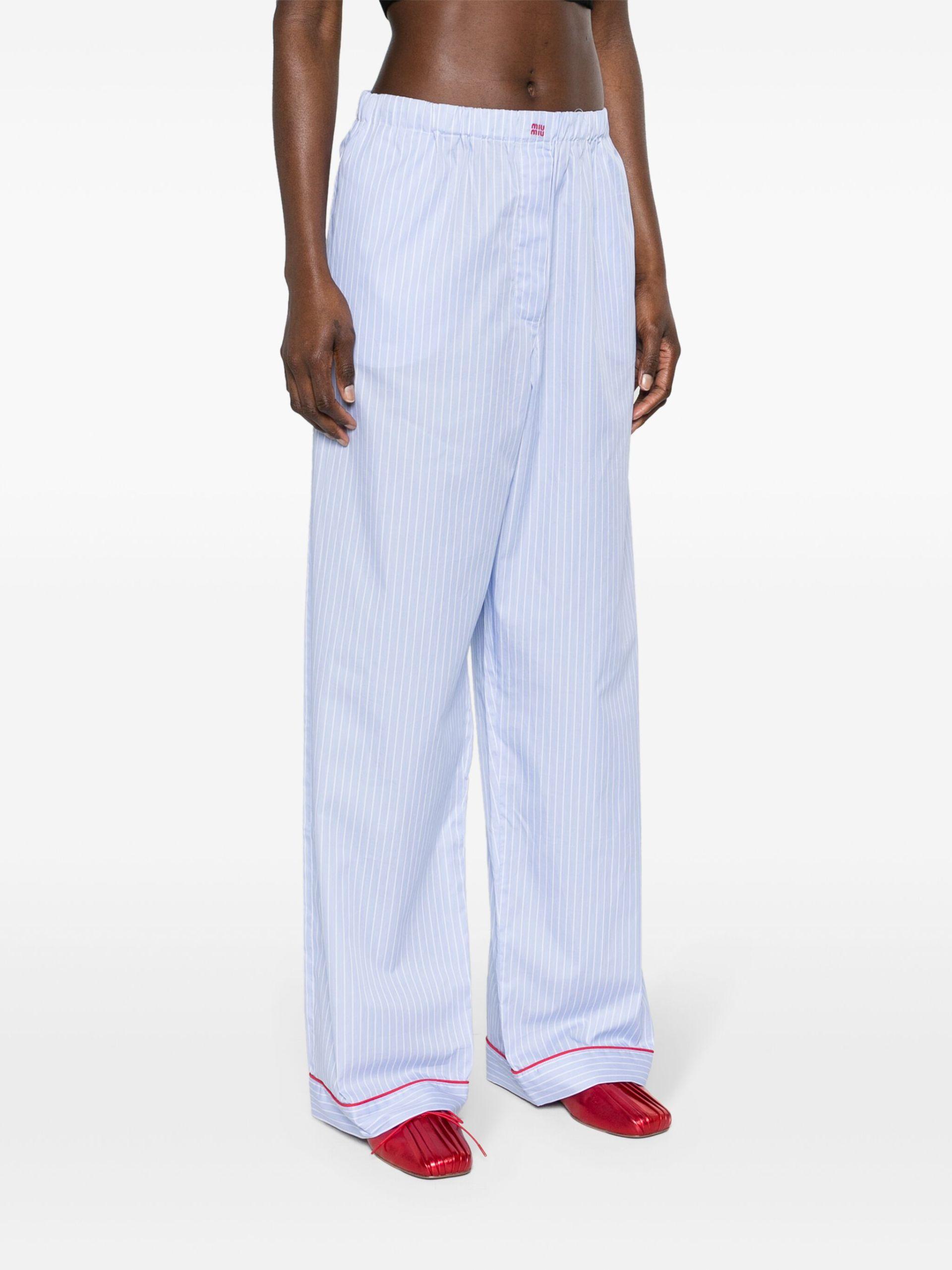パンツ MIU MIU COTTON PANTS MIU MIU Size 2 Beige Cotton Blend Narrow Leg Dress Pants