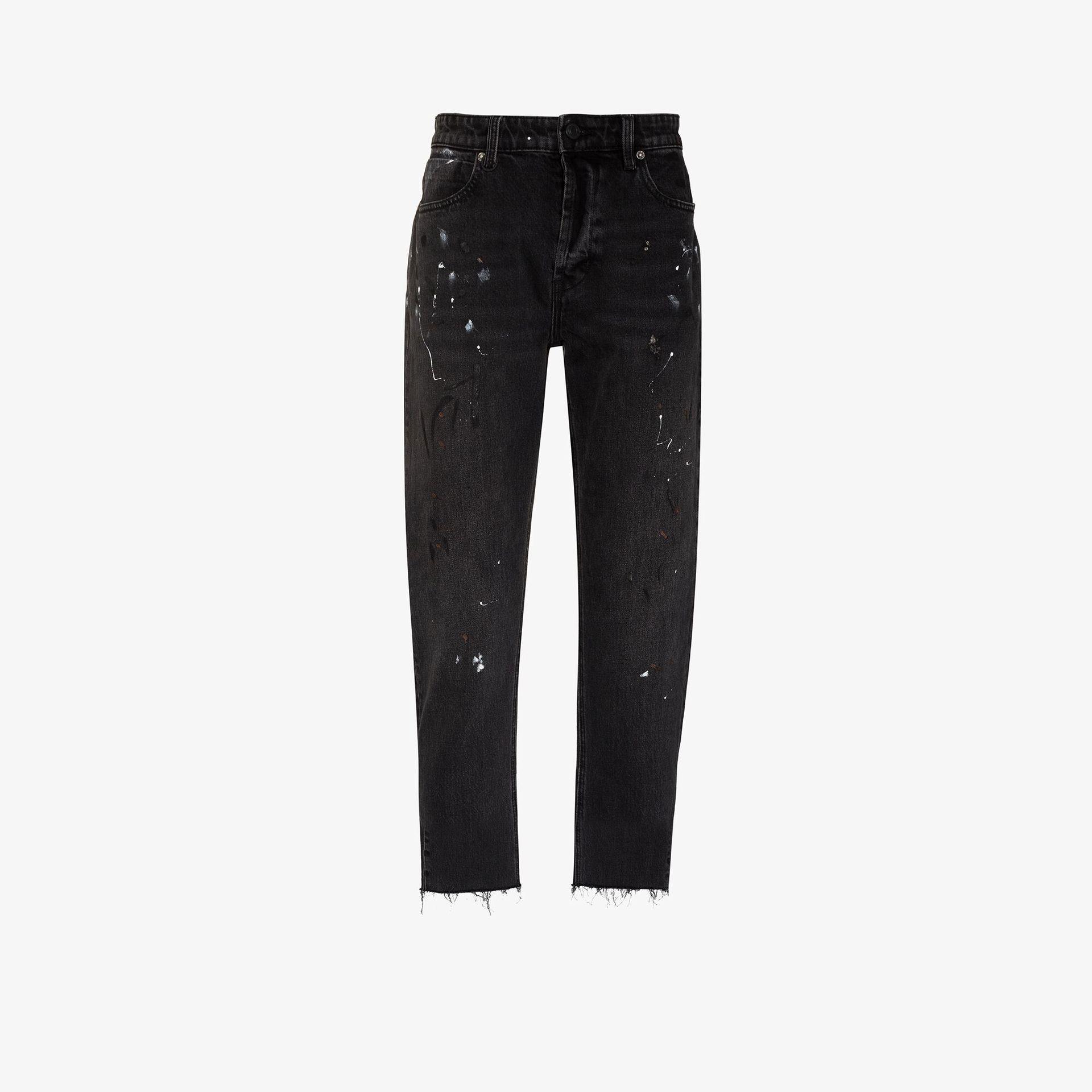 Neuw Black Ray Factory Art Cropped Jeans for Men | Lyst