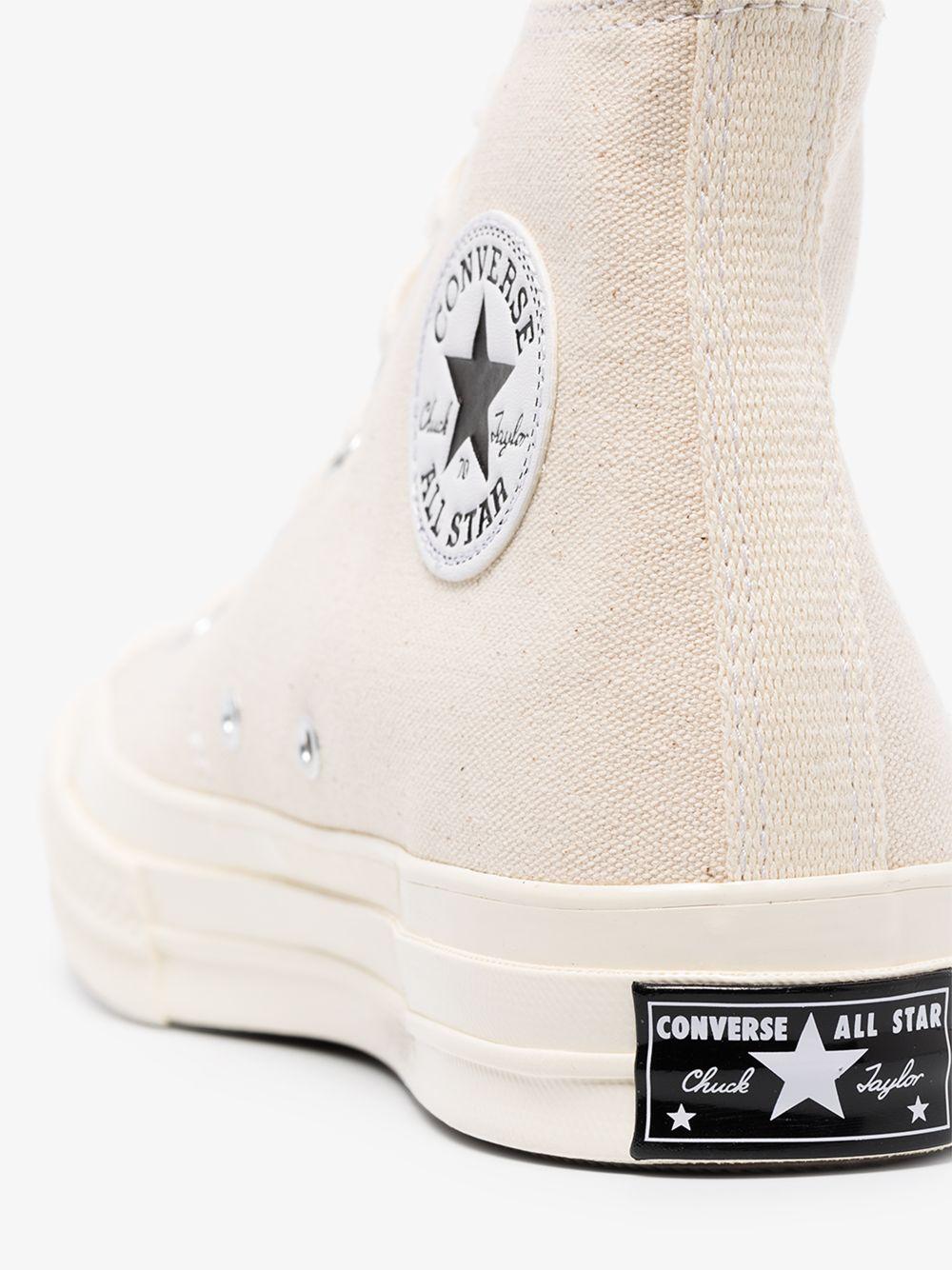 Converse Cream Chuck 70 High Top Sneakers in White | Lyst