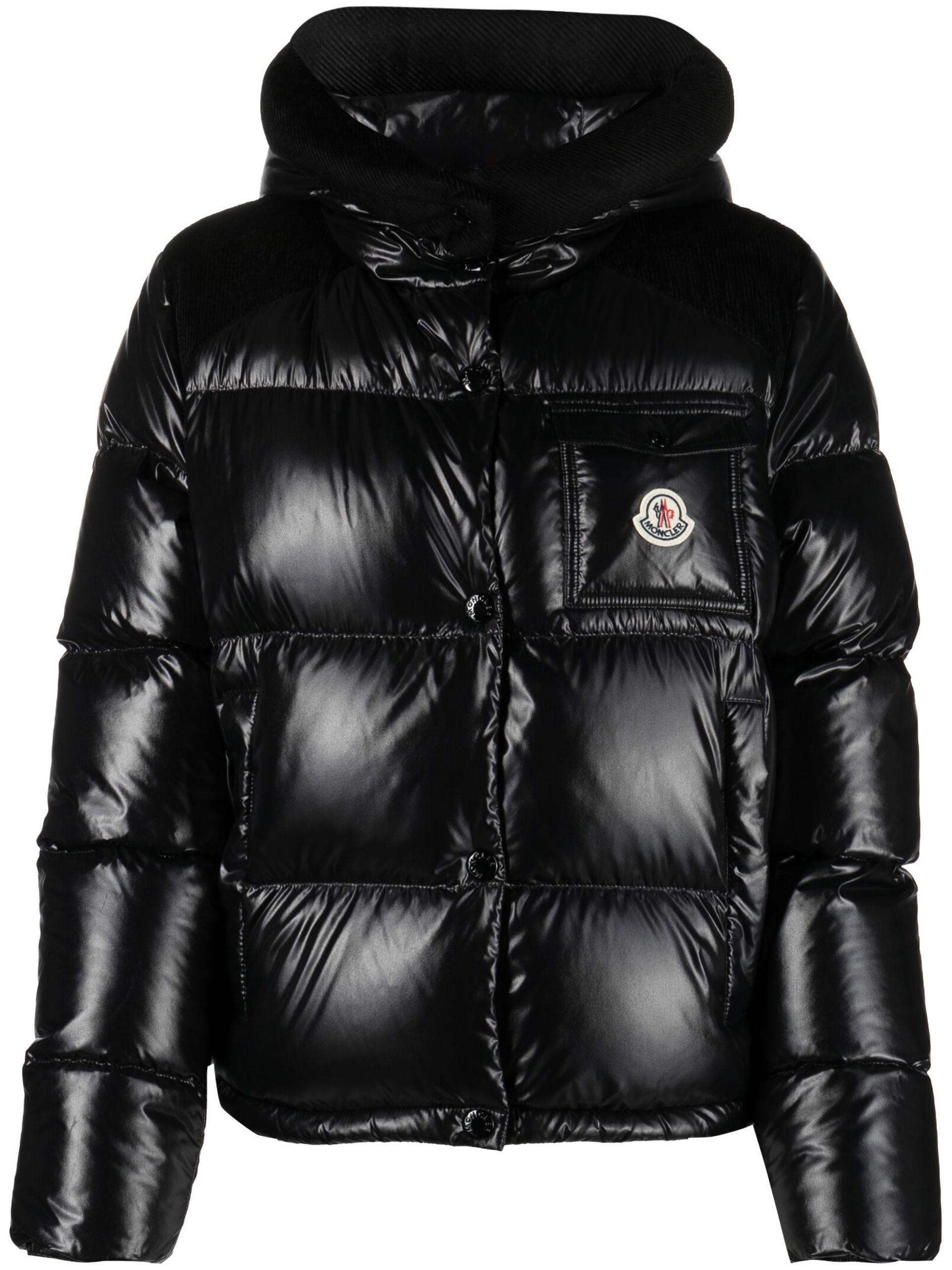 Moncler Fache Down Puffer Jacket in Black | Lyst