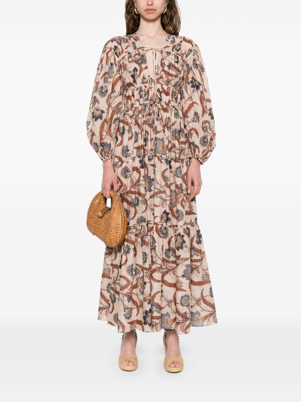 Zimmermann Ascension Maxi Dress in Natural | Lyst