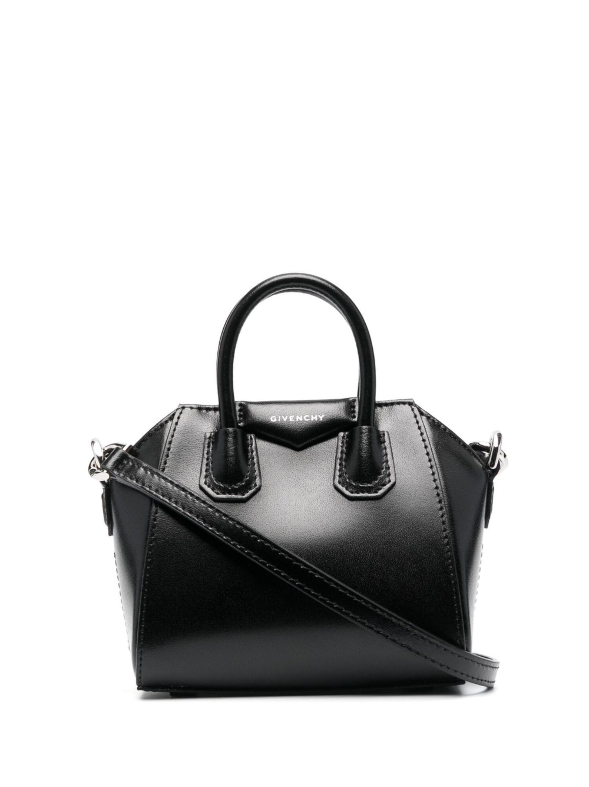 Antigona Small Leather Tote Bag in Black - Givenchy