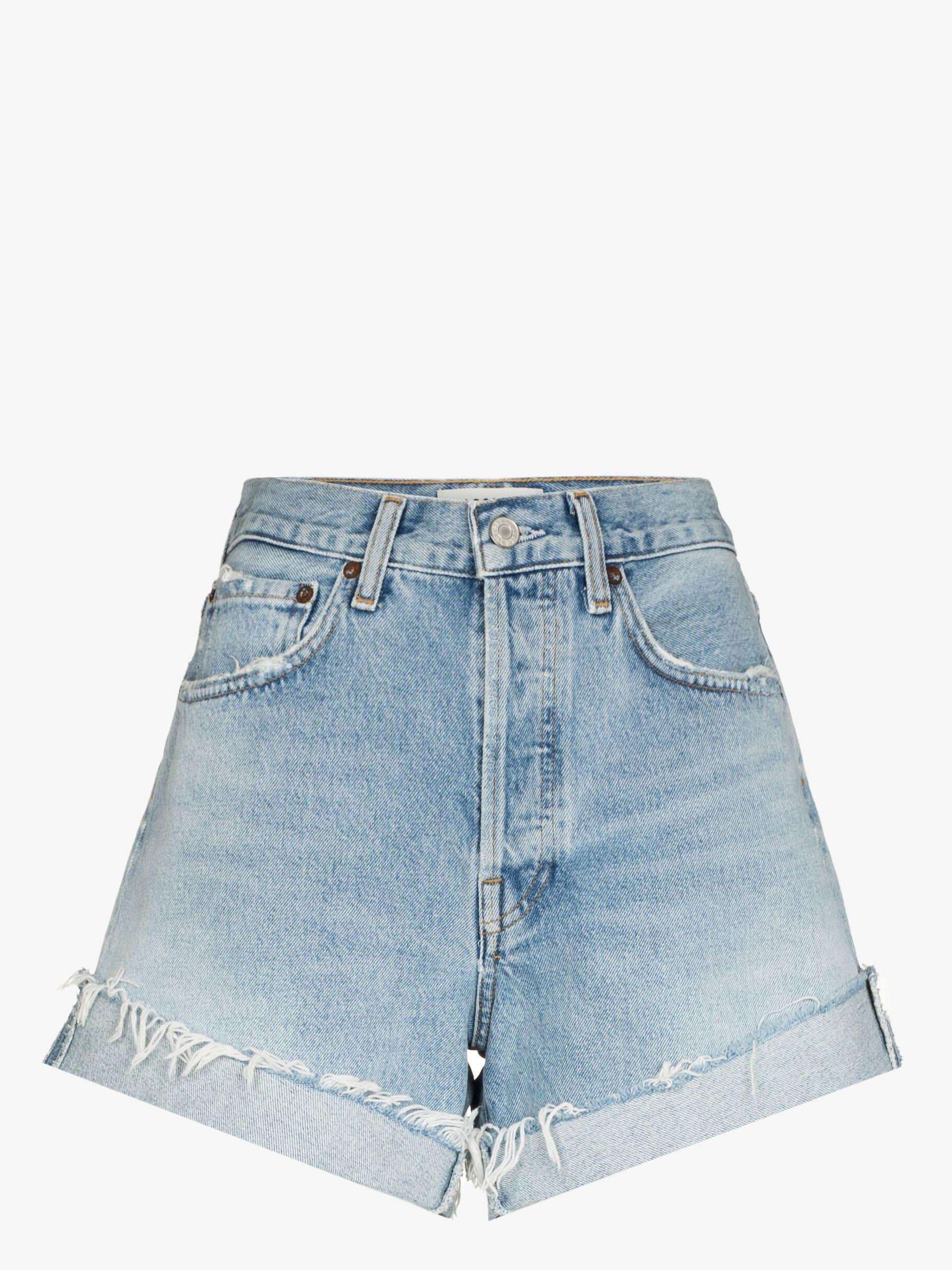 Agolde Parker Distressed Denim Shorts 