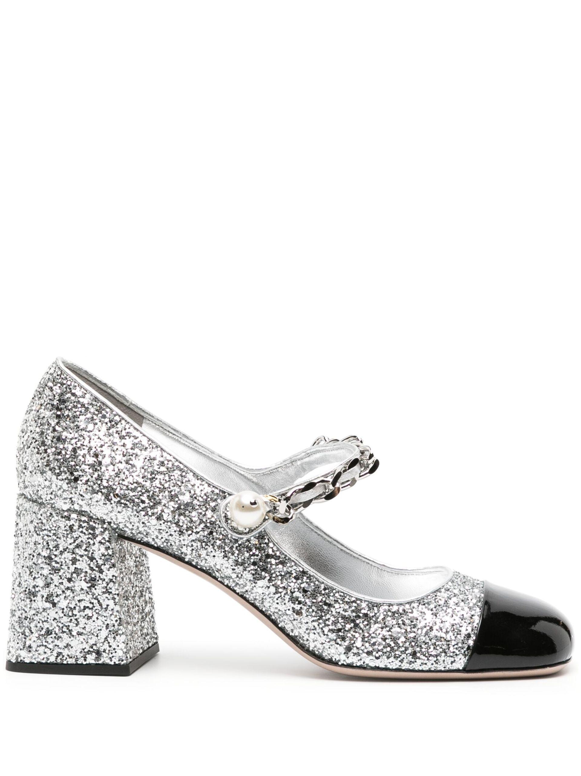 miu miu glitter pumps