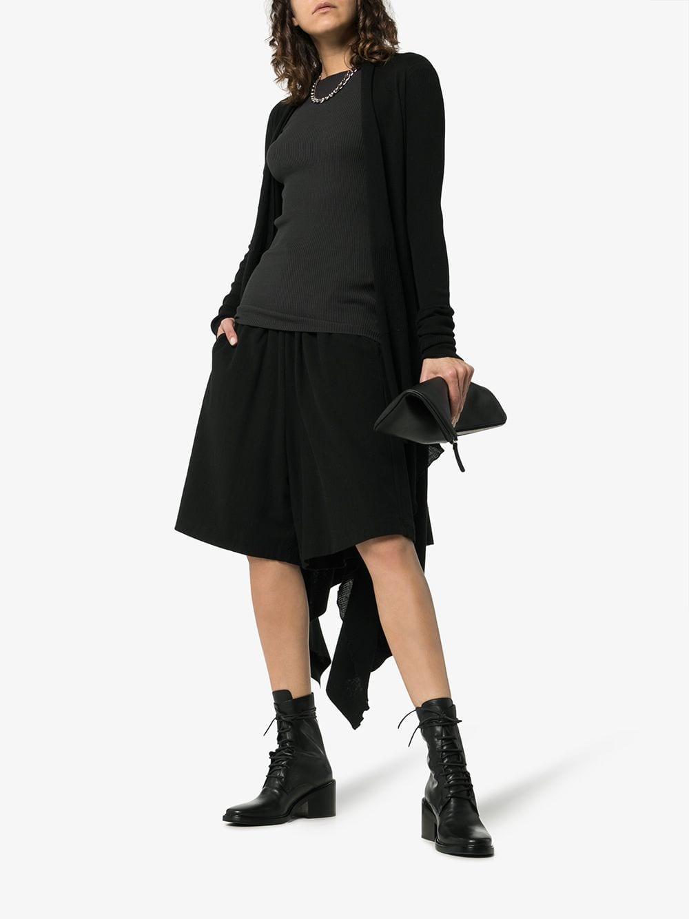 ann demeulemeester leather ankle boots