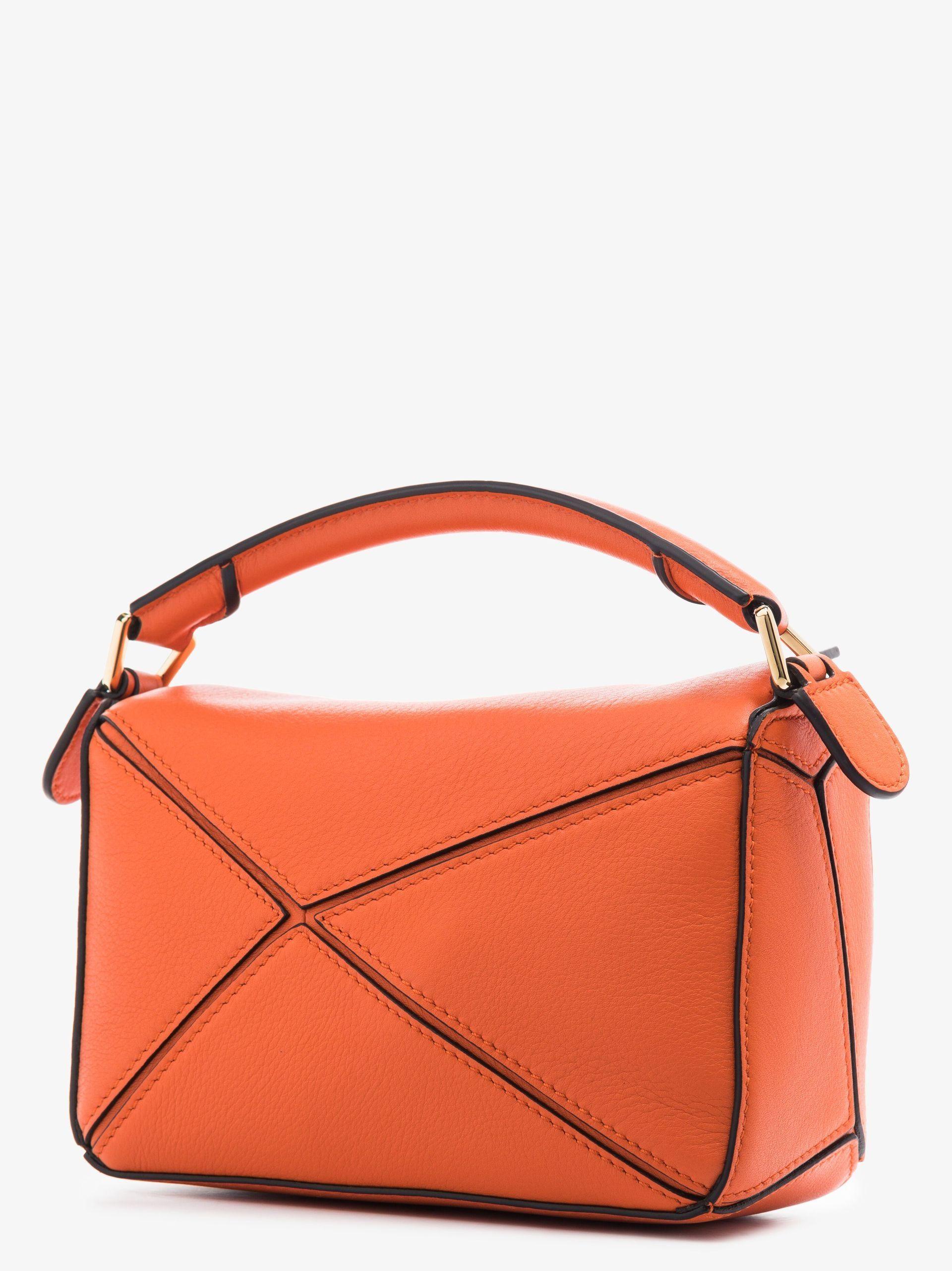 Leather crossbody bag Loewe Orange in Leather - 24619737