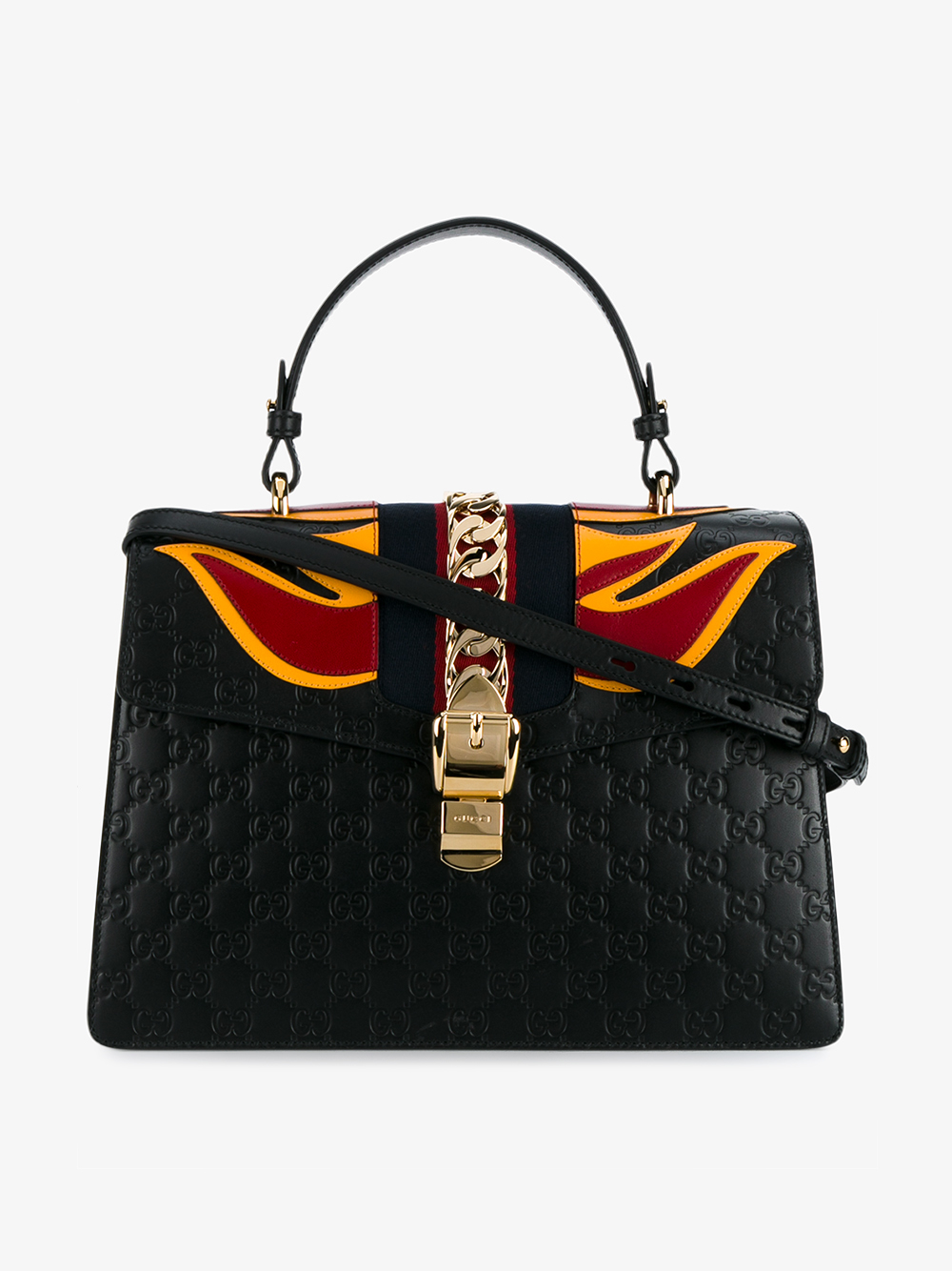 Gucci Sylvie Bag With Flames | Lyst
