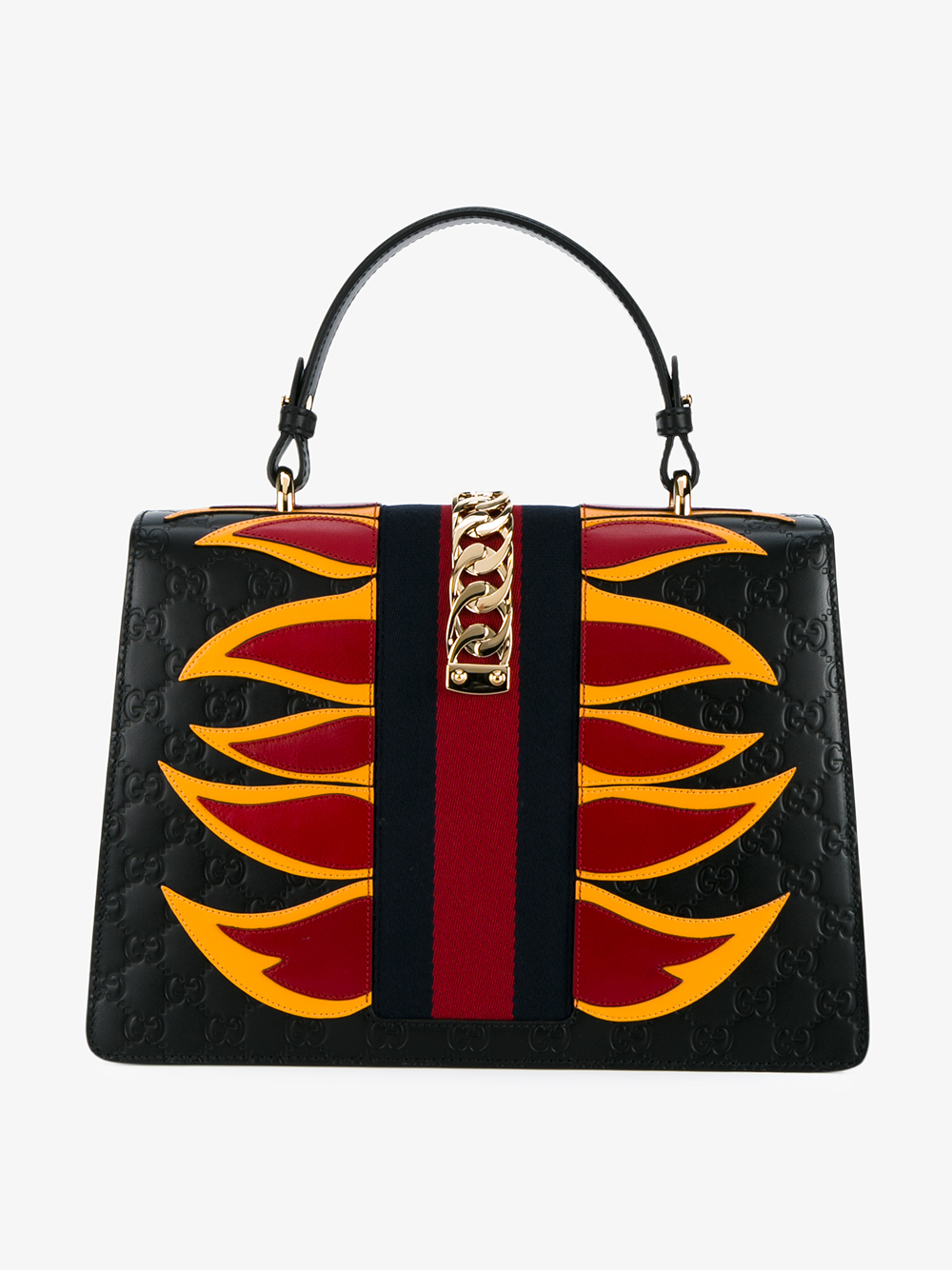 Gucci Sylvie Bag With Flames | Lyst Australia