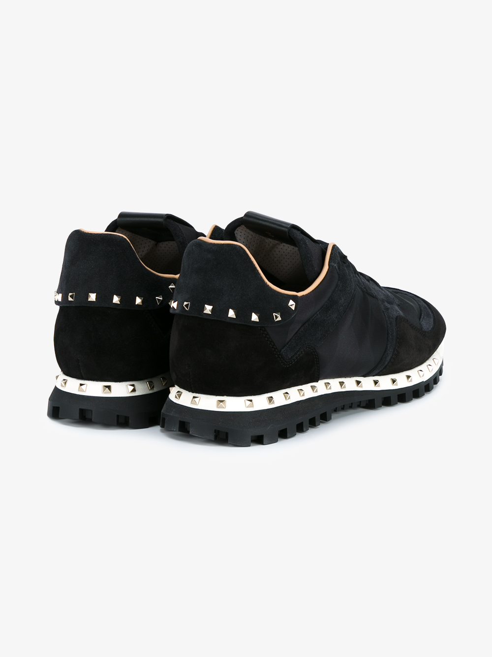 valentino studsole camo sneakers