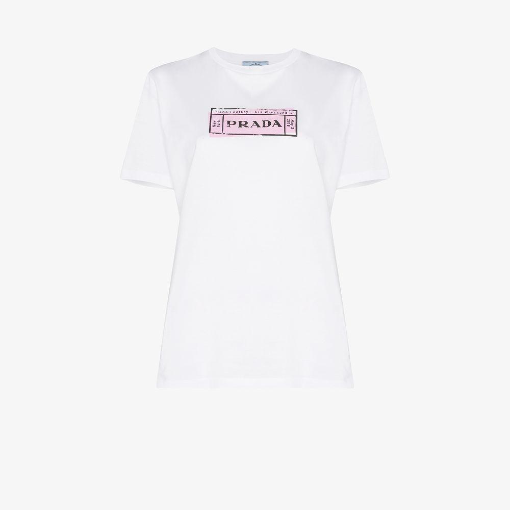 【関税込み】PRADA logo vintage t-shirt pink Prada T-Shirts in Pink for Men | Lyst