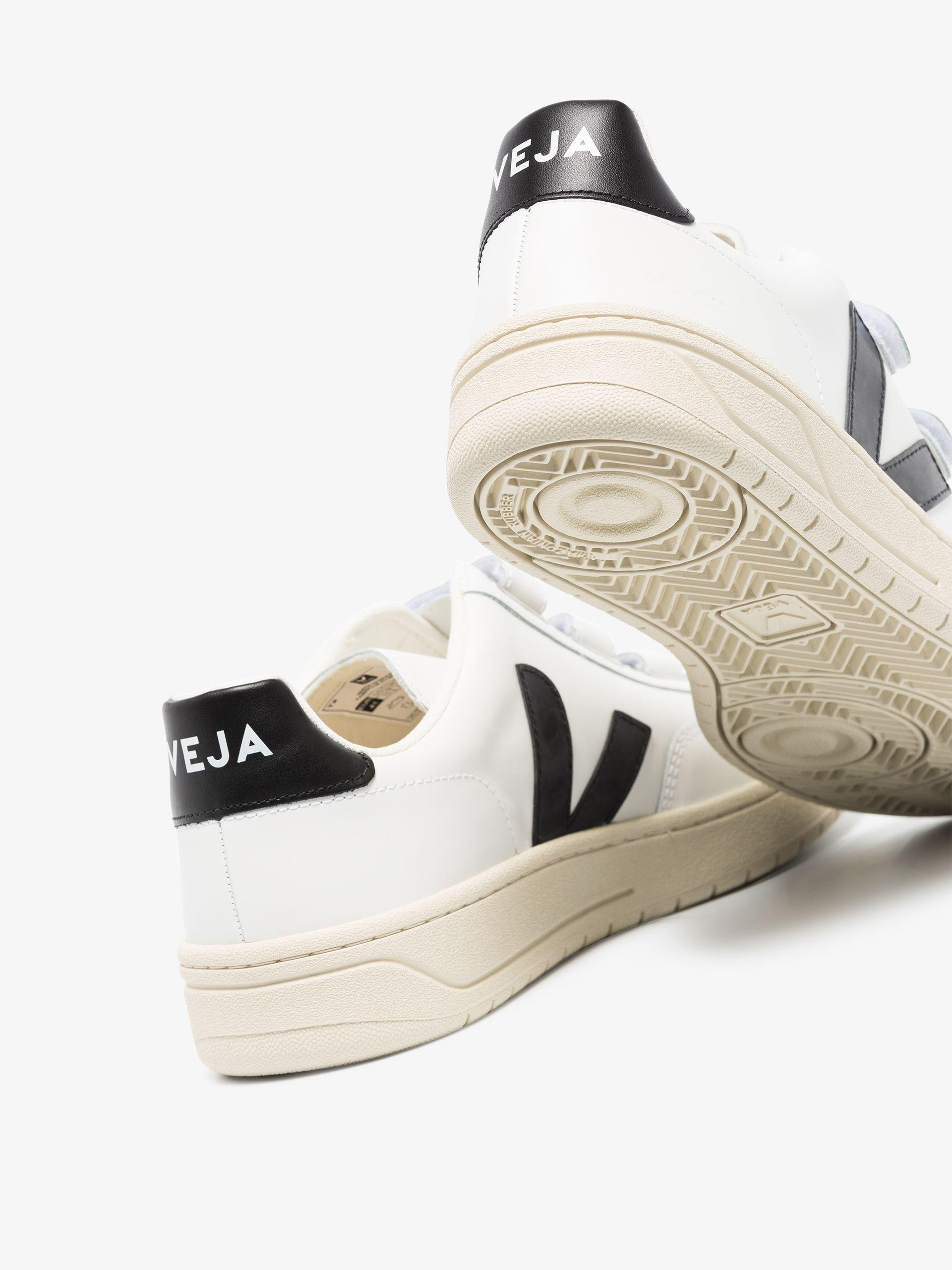 Veja Leather V-lock Touchstrap Sneakers in White - Save 30% | Lyst