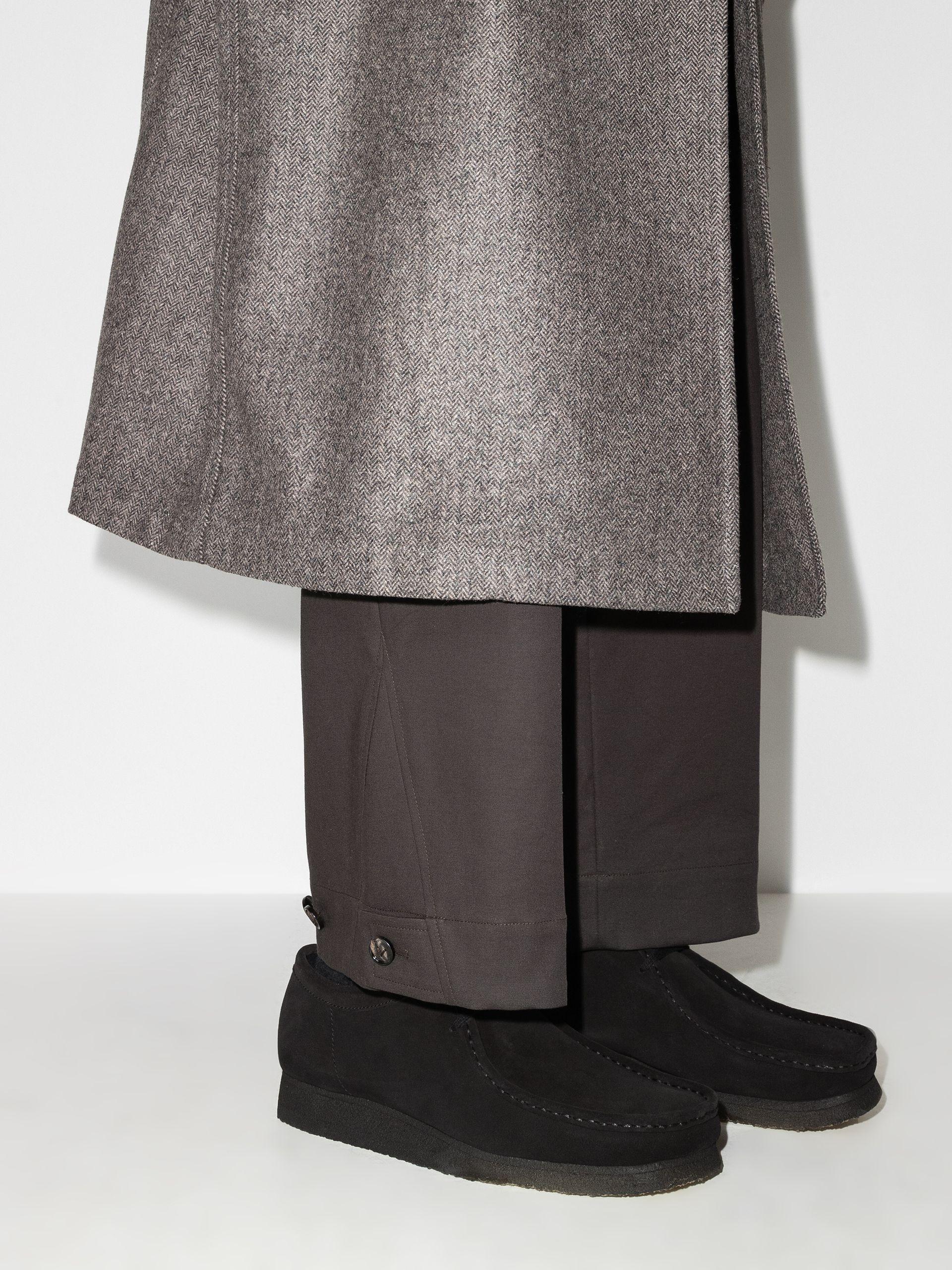 wallabee black suede