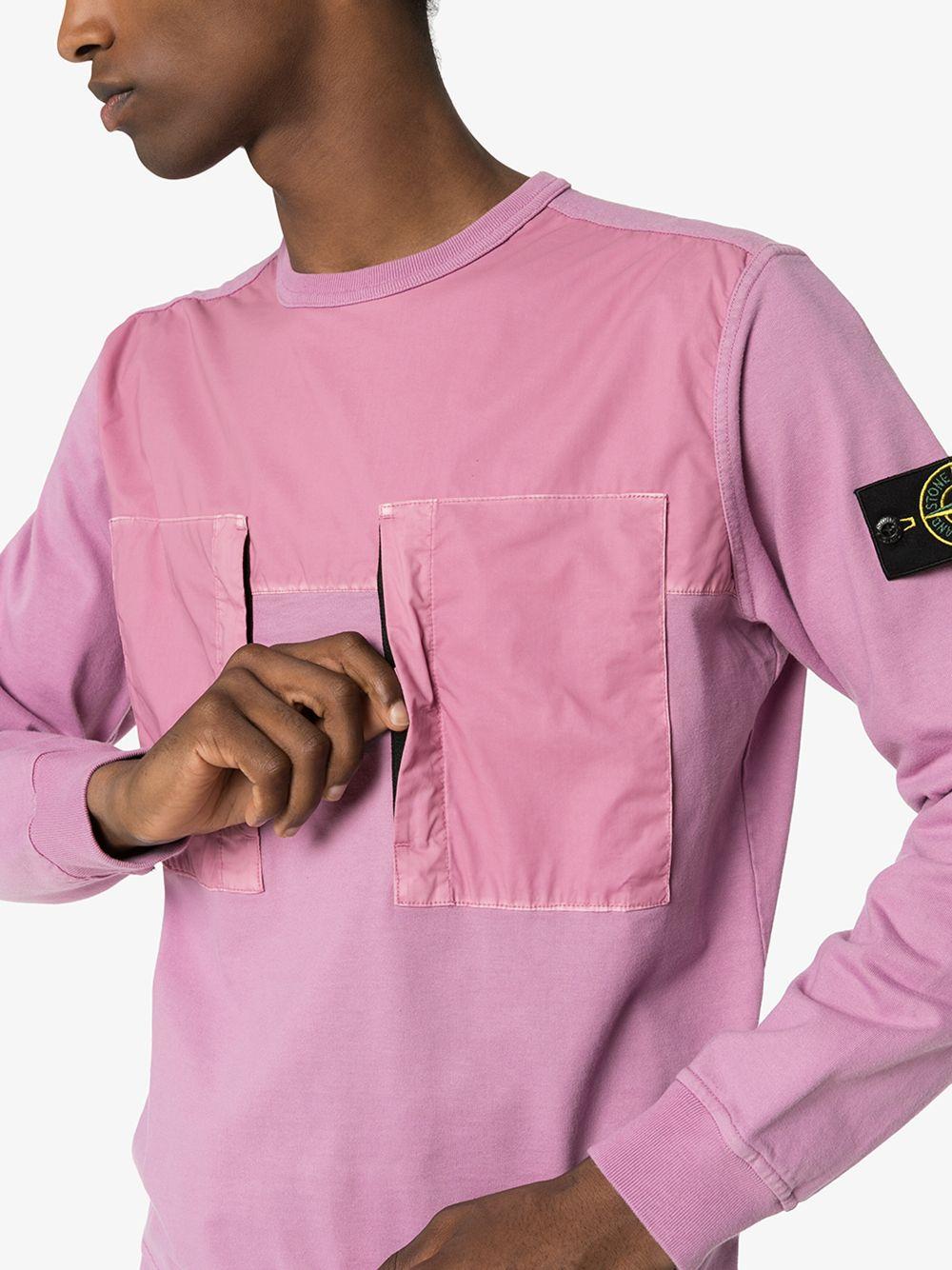 stone island crewneck pink