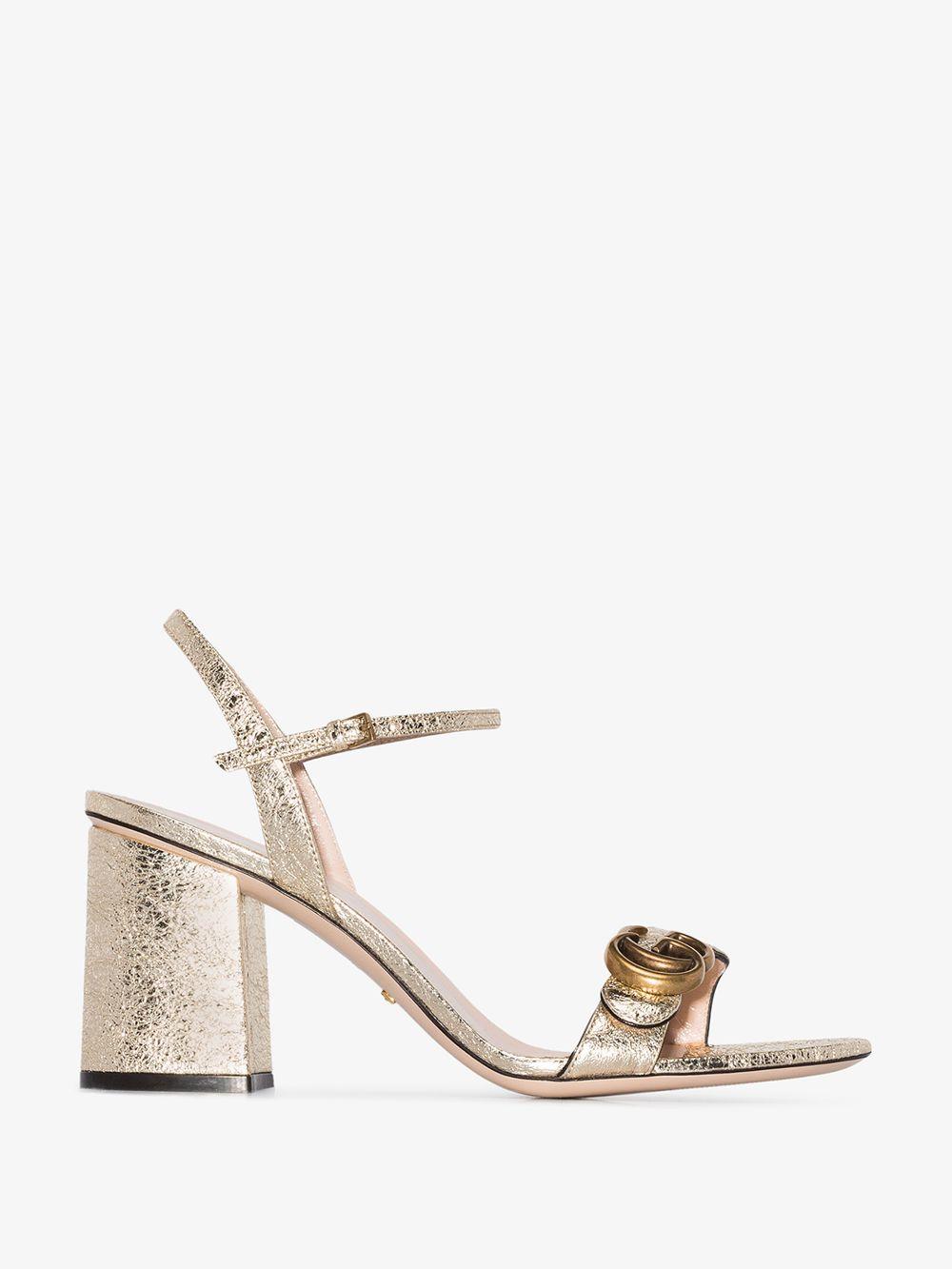 gucci marmont mid heel sandal