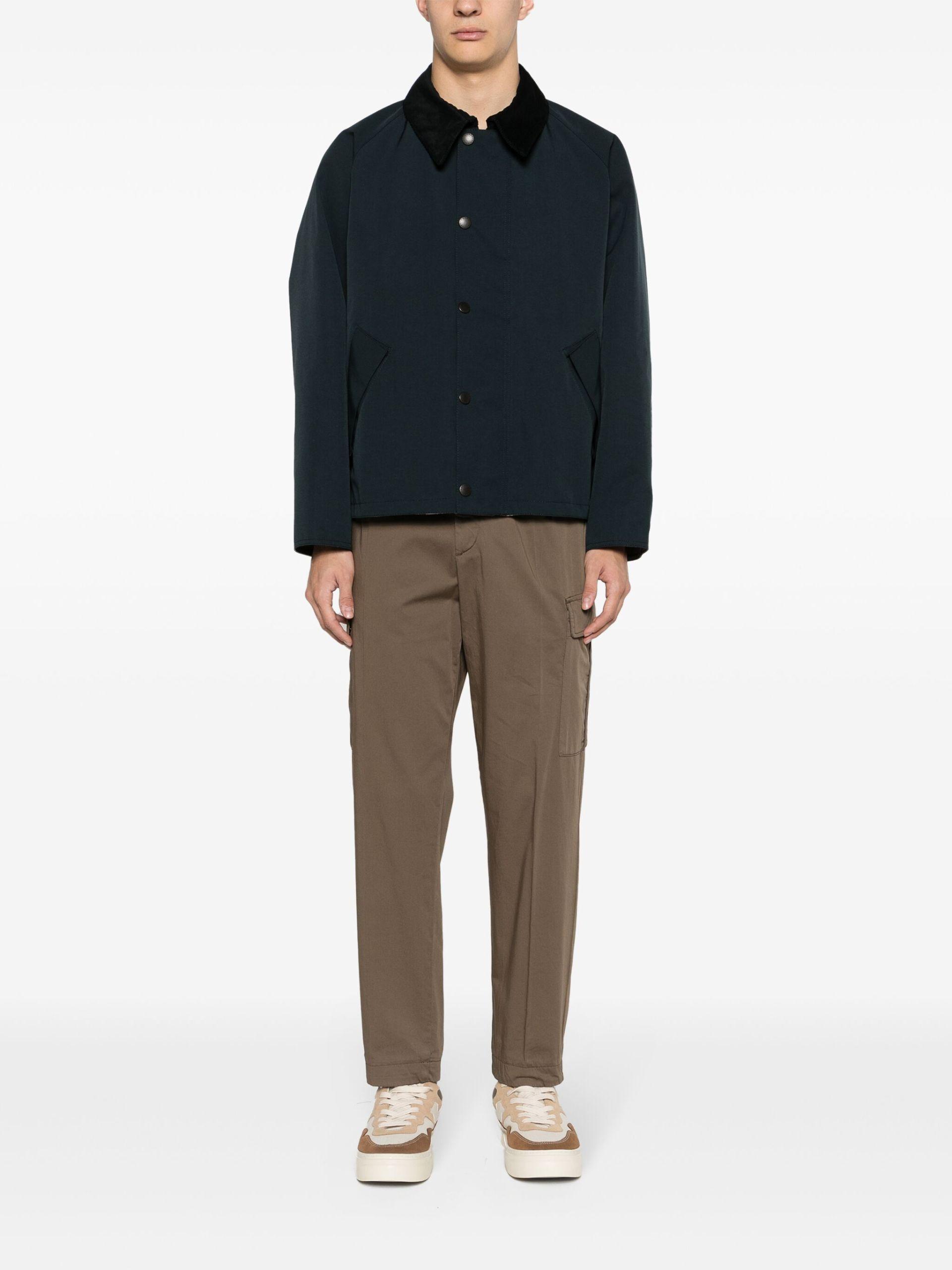 Barbour Transporter Reversible Shirt Jacket in Blue for Men Barbour Transporter Reversible Shirt Jacket in Blue for Men