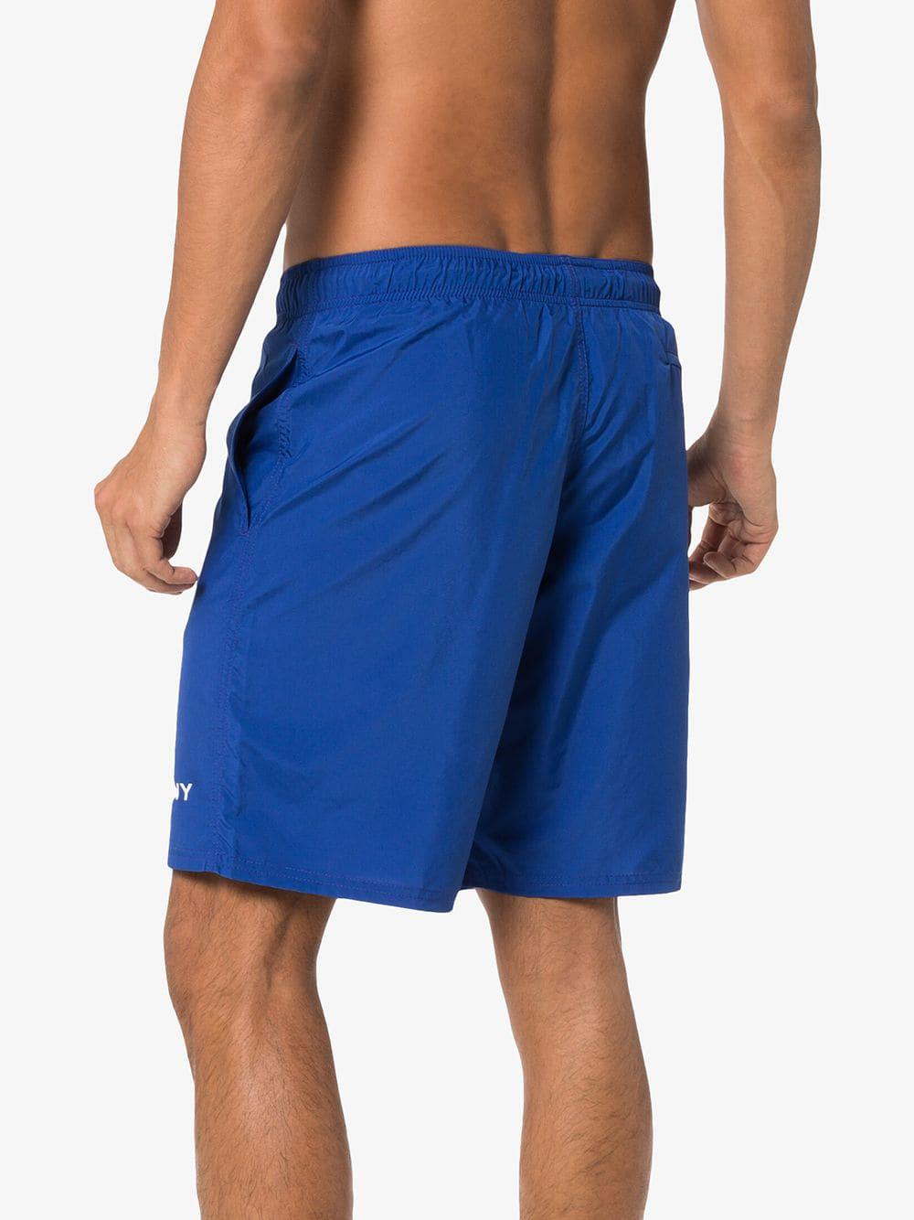 Givenchy Logo Printed Swim Shorts in Blue for Men - Lyst