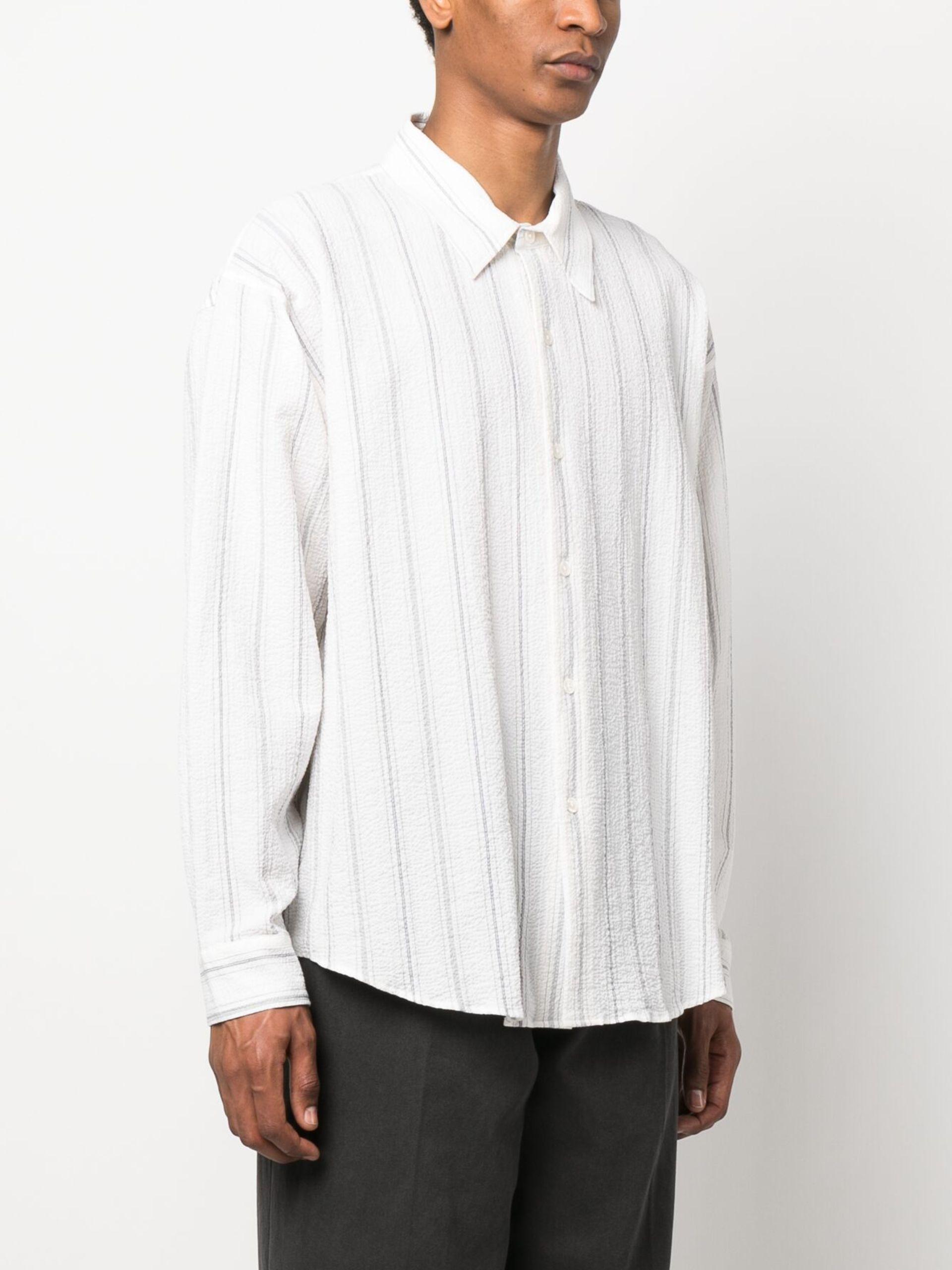 mfpen Exact Striped Cotton Shirt in White for Men | Lyst