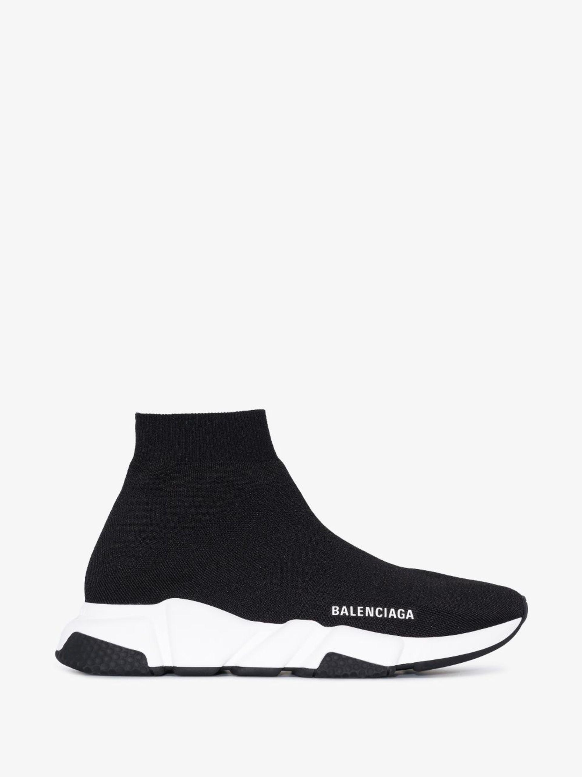 Balenciaga Speed Pull-on Sneakers in White | Lyst
