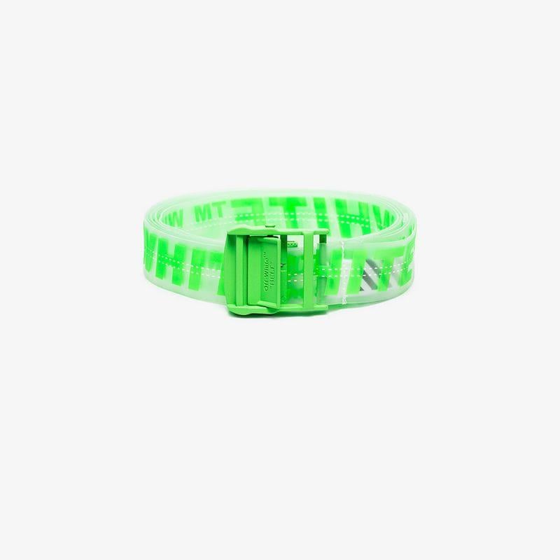 Off-White c/o Virgil Abloh Neon Green Industrial Logo Rubber Belt for Men |  Lyst Australia