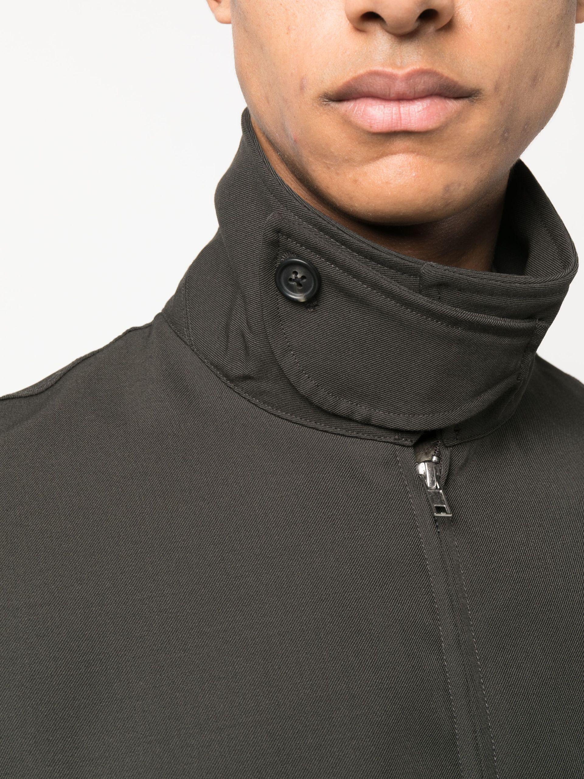 Helmut Lang Stand-up Collar Bomber Jacket in Black for Men | Lyst