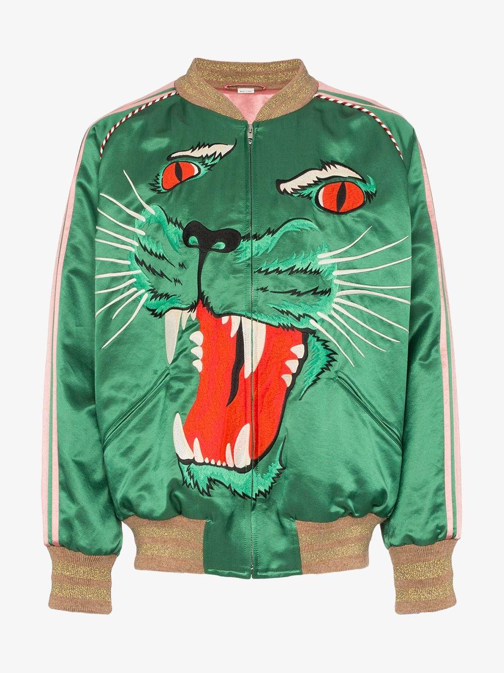 gucci green tiger jacket