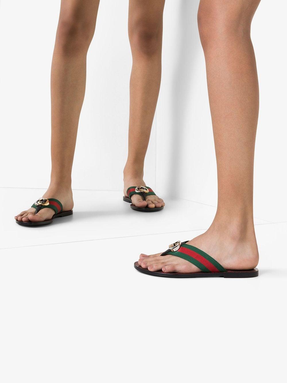 men's thong sandal with web