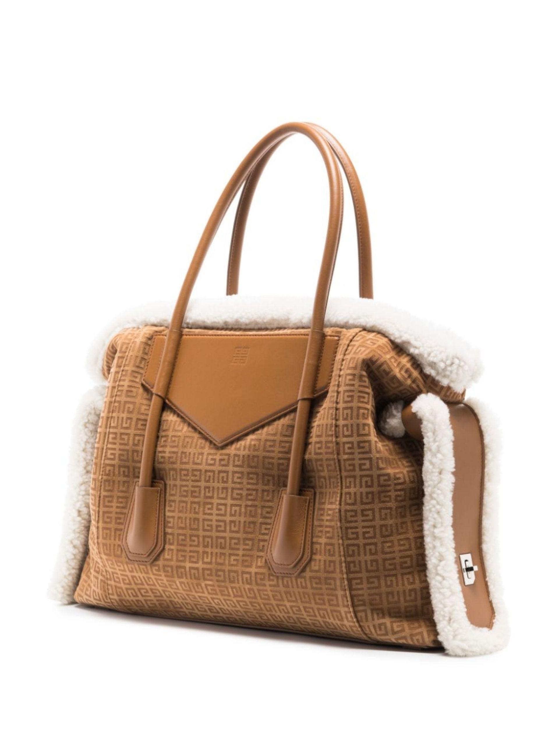 Givenchy Medium Antigona Vegan Leather Handbag Organizer in Brown Color