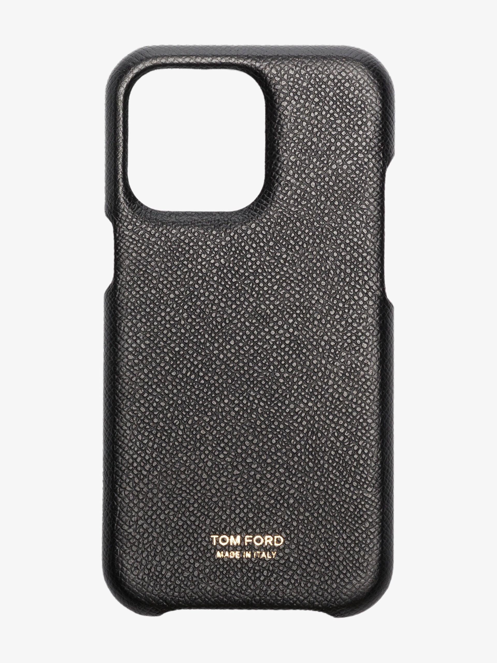 Tom Ford Black Core Iphone 13 Pro Leather Case for Men | Lyst