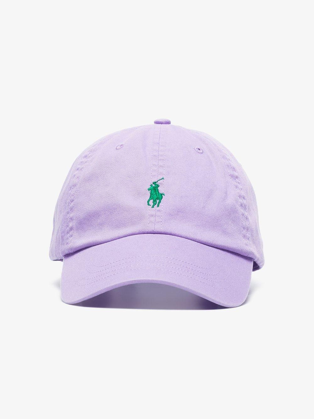 wacht Ringlet Obsessie Polo Ralph Lauren Lilac Logo Embroidered Cotton Cap in Purple for Men | Lyst
