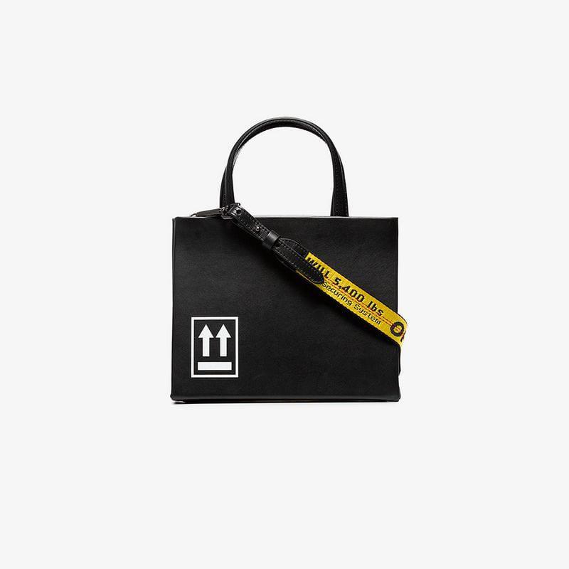 Off-White c/o Virgil Abloh Medium Box Bag - Black Totes, Handbags