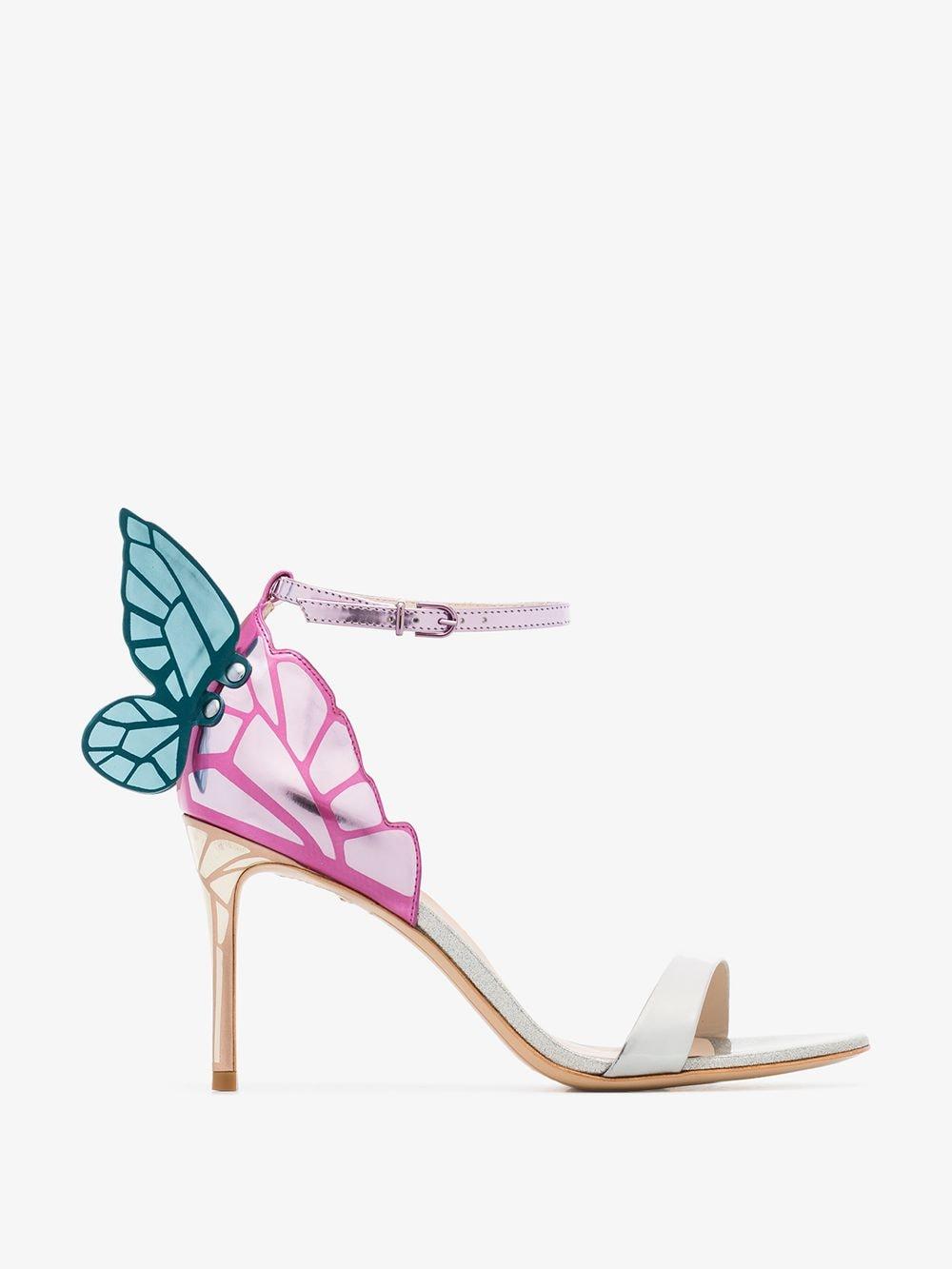 heels with butterfly wings on the back