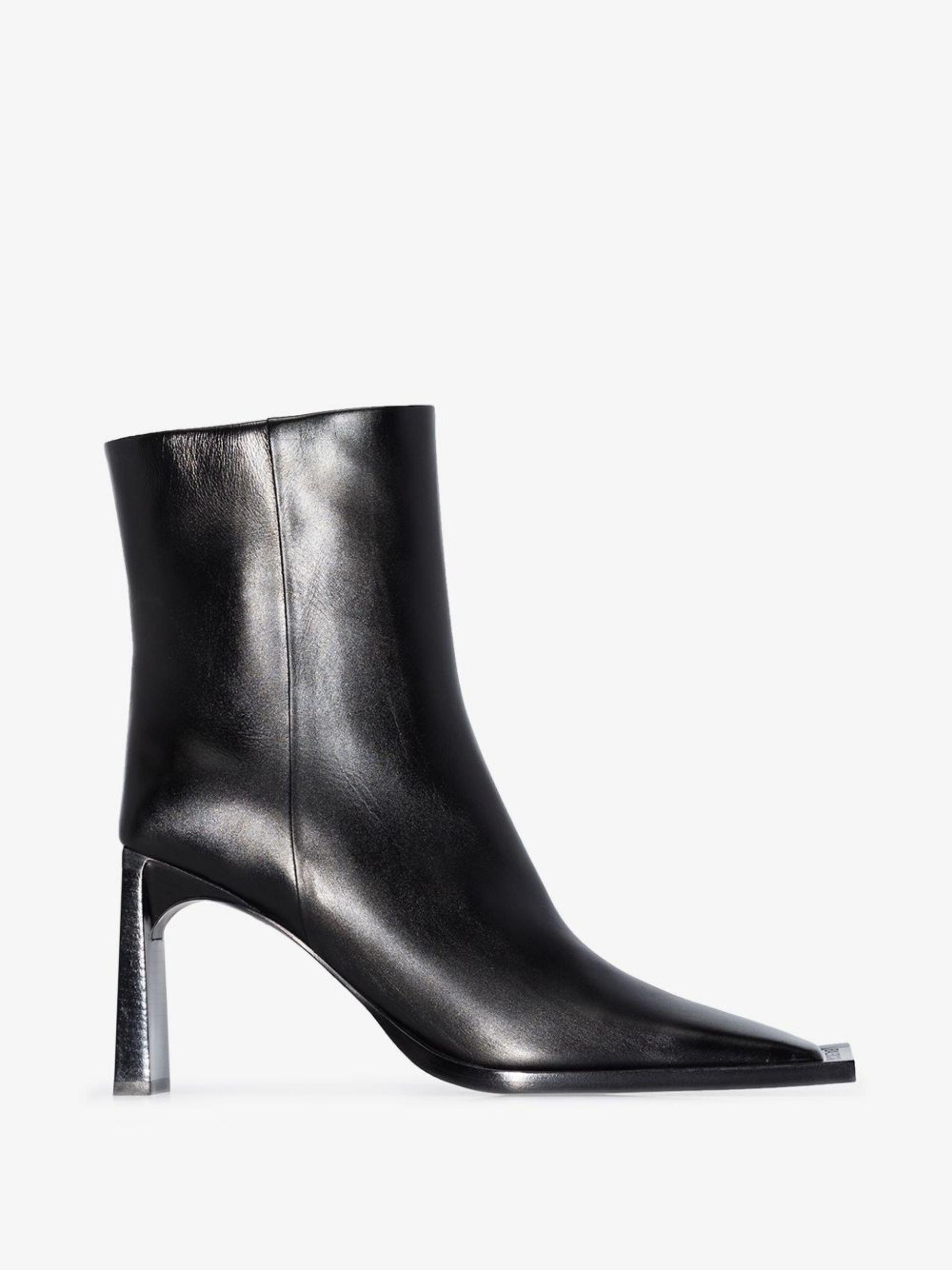 Balenciaga Square-toe Ankle-length Boots - Women's - Leather in Black ...