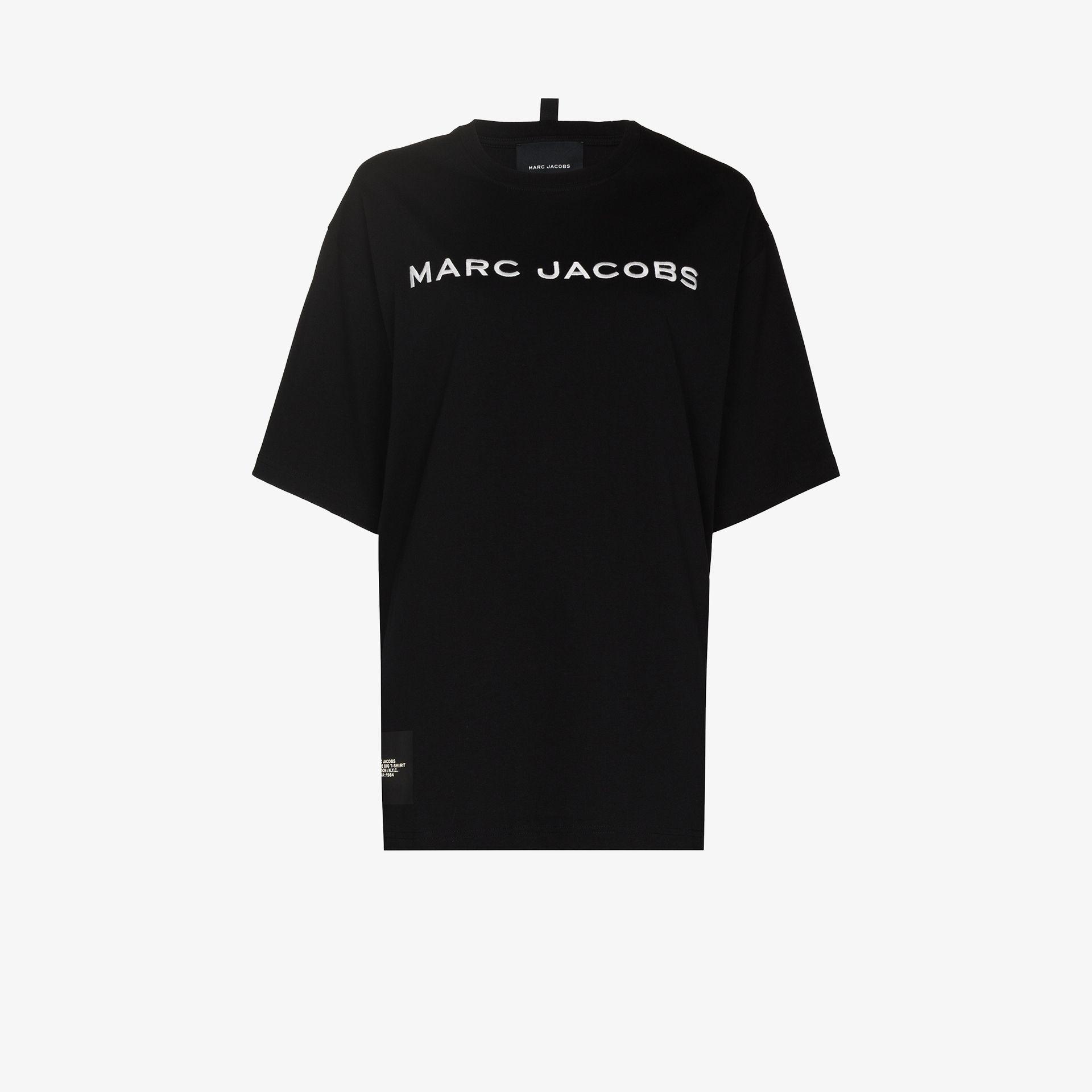 Marc Jacobs The Big Cotton T-shirt in Black | Lyst