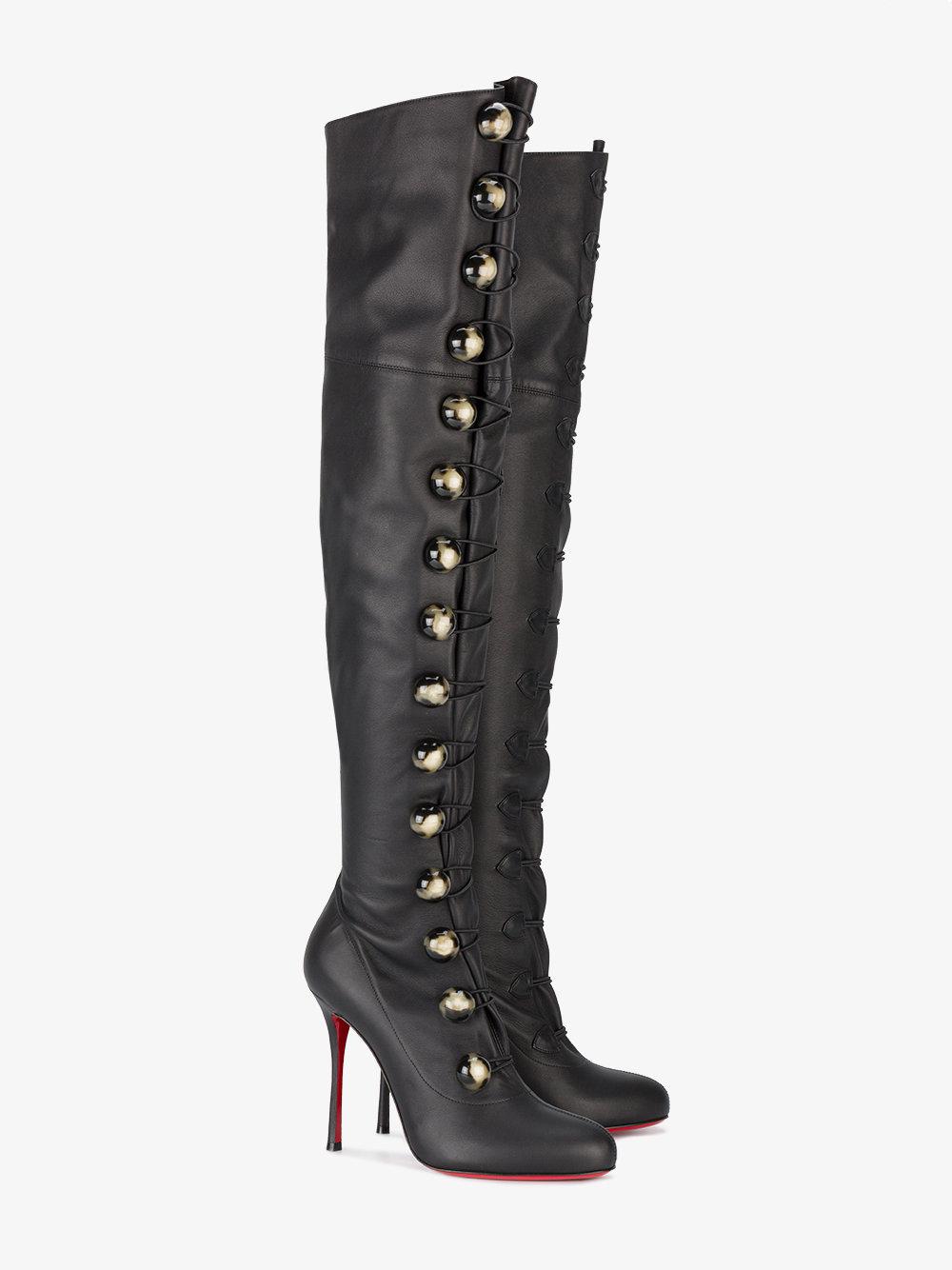 christian louboutin thigh high boots