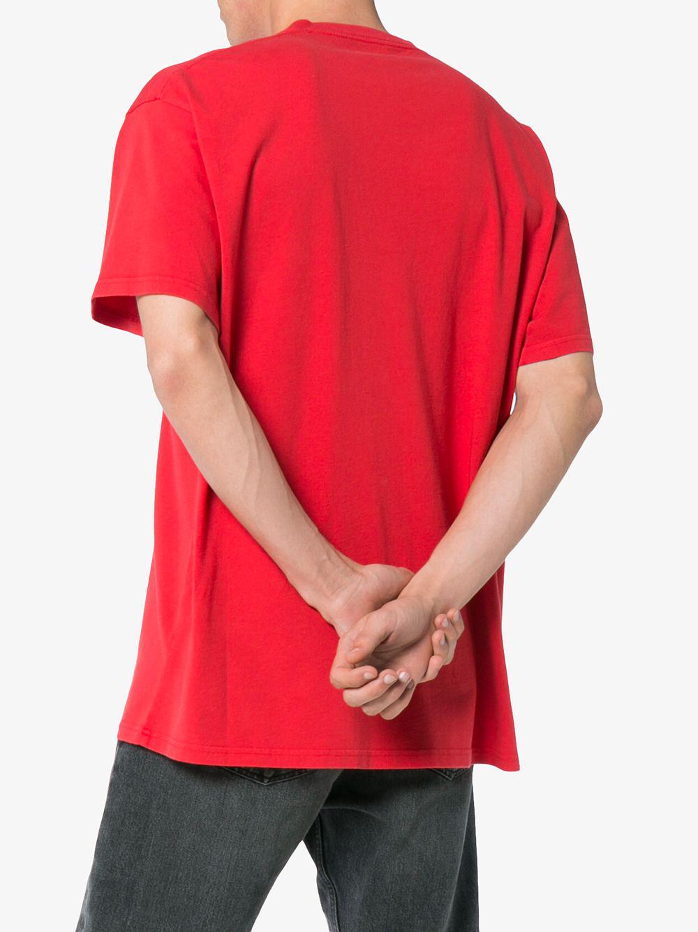Balenciaga Cotton Oversized Copyright Logo T-shirt in Red for Men - Lyst