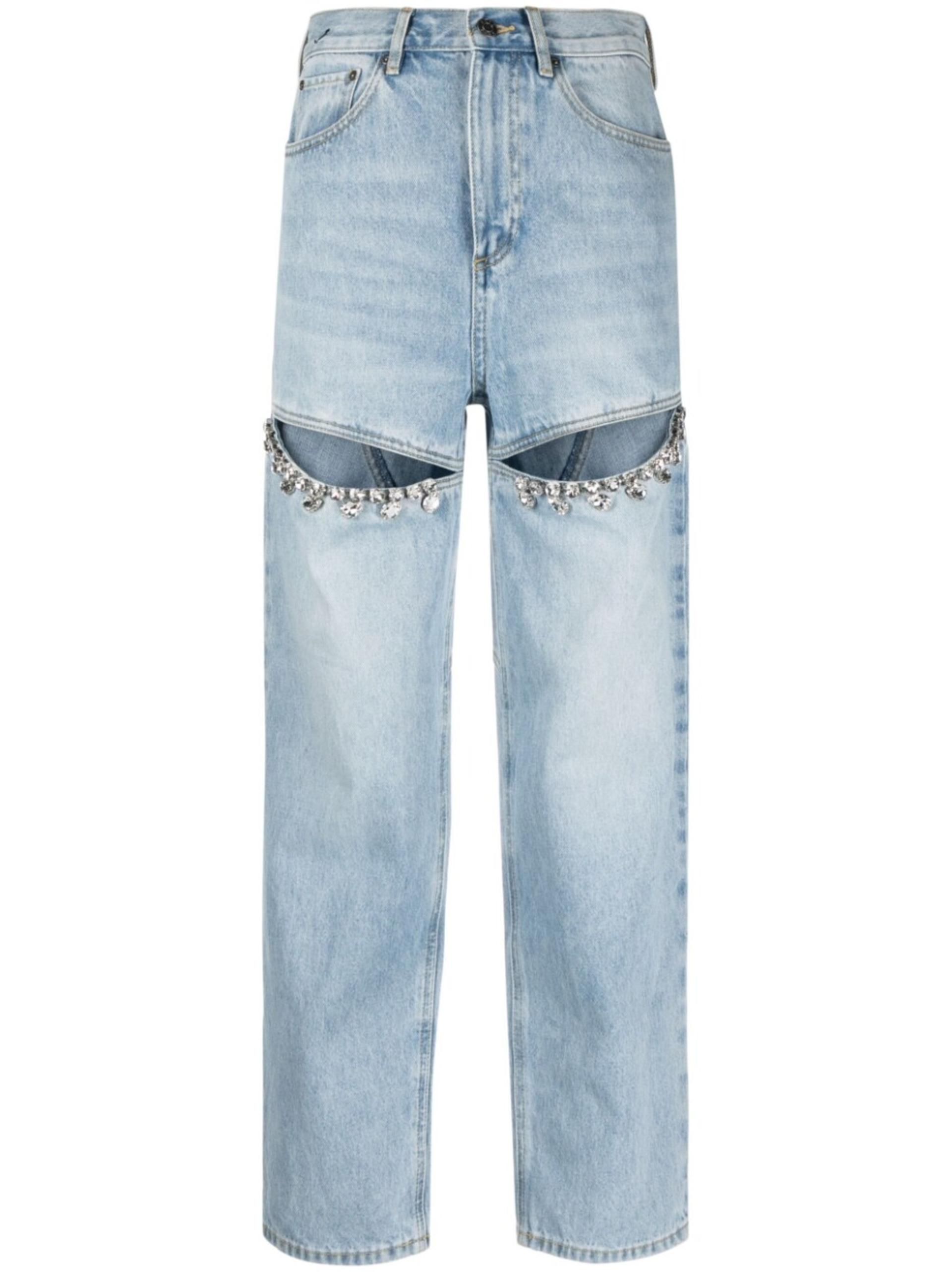 Straight High Jeans - Light denim blue - Ladies | H&M IN