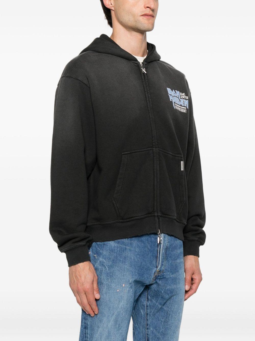 パーカー・フーディ Represent Iron Maiden Anniversary Hoody REPRESENT x Iron Maiden Men's Anniversary Full-Zip Hoodie