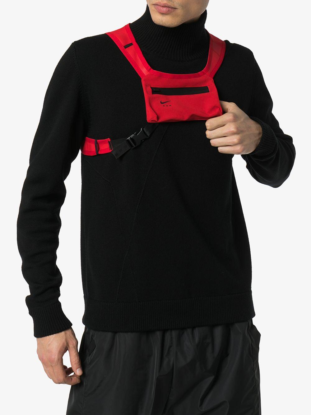 Nike X Mmw Red Chest Bag for Men | Lyst
