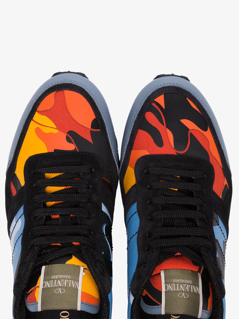 navy valentino trainers mens