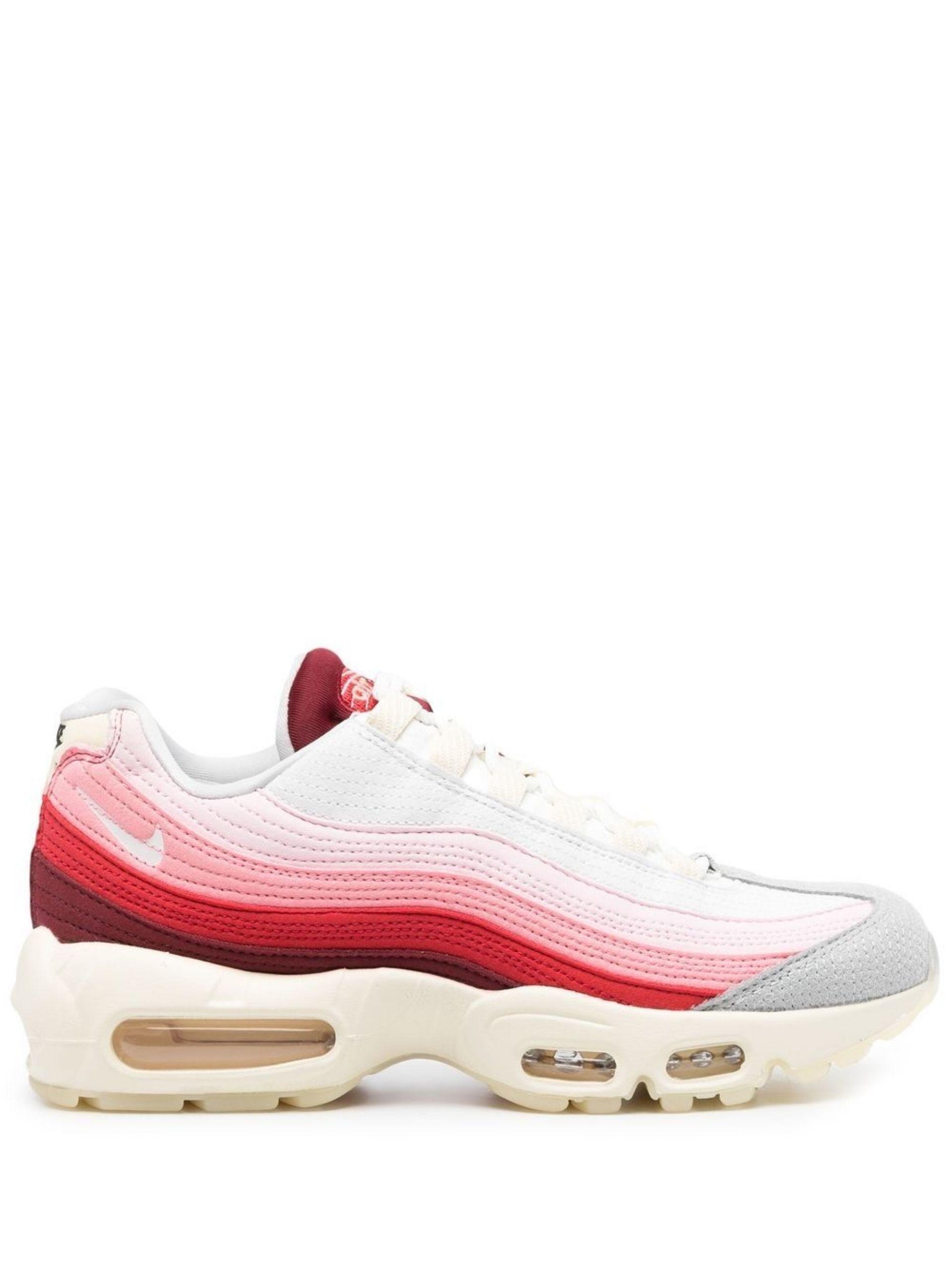 Nike Red Air Max 95 Qs Low-top Trainers in Pink for Men | Lyst