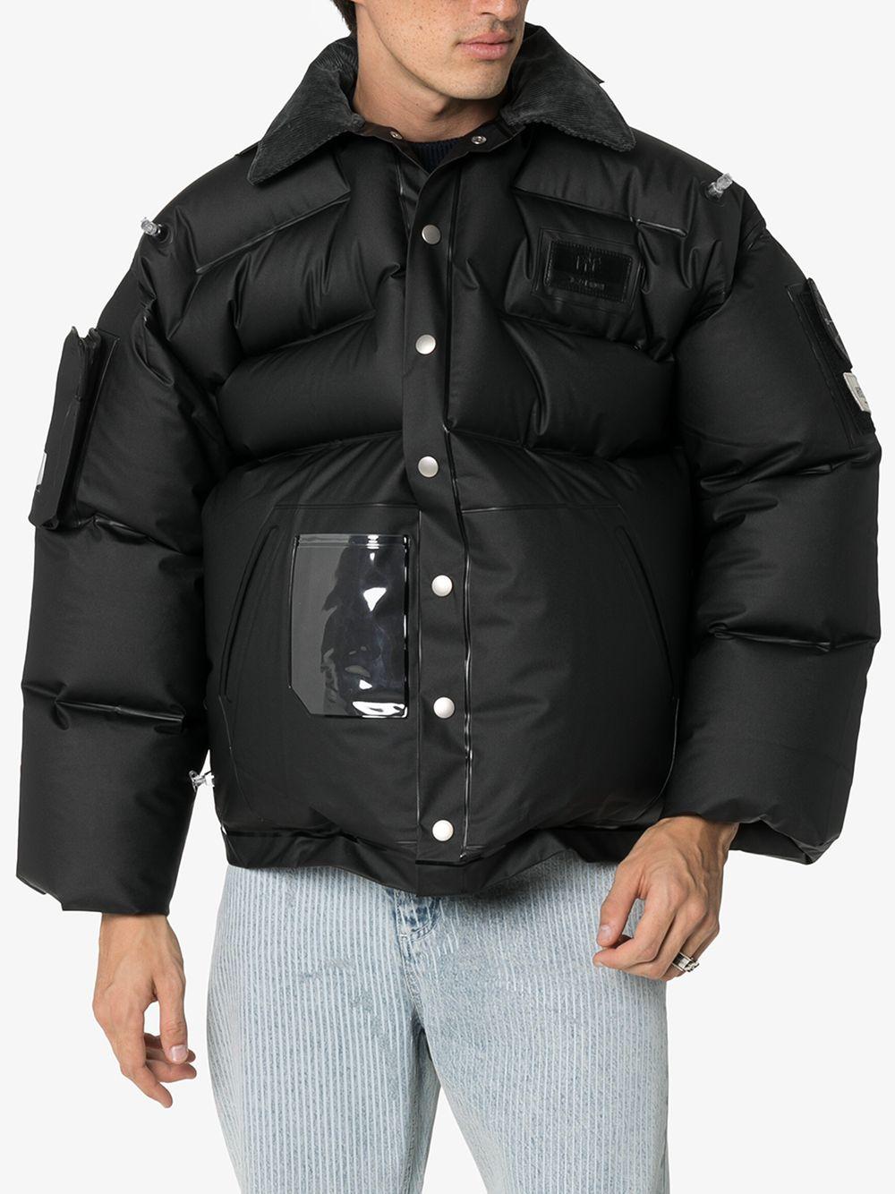 Eytys X Michino Koschino Zephyr Inflatable Press Popper Jacket in Black for  Men - Lyst