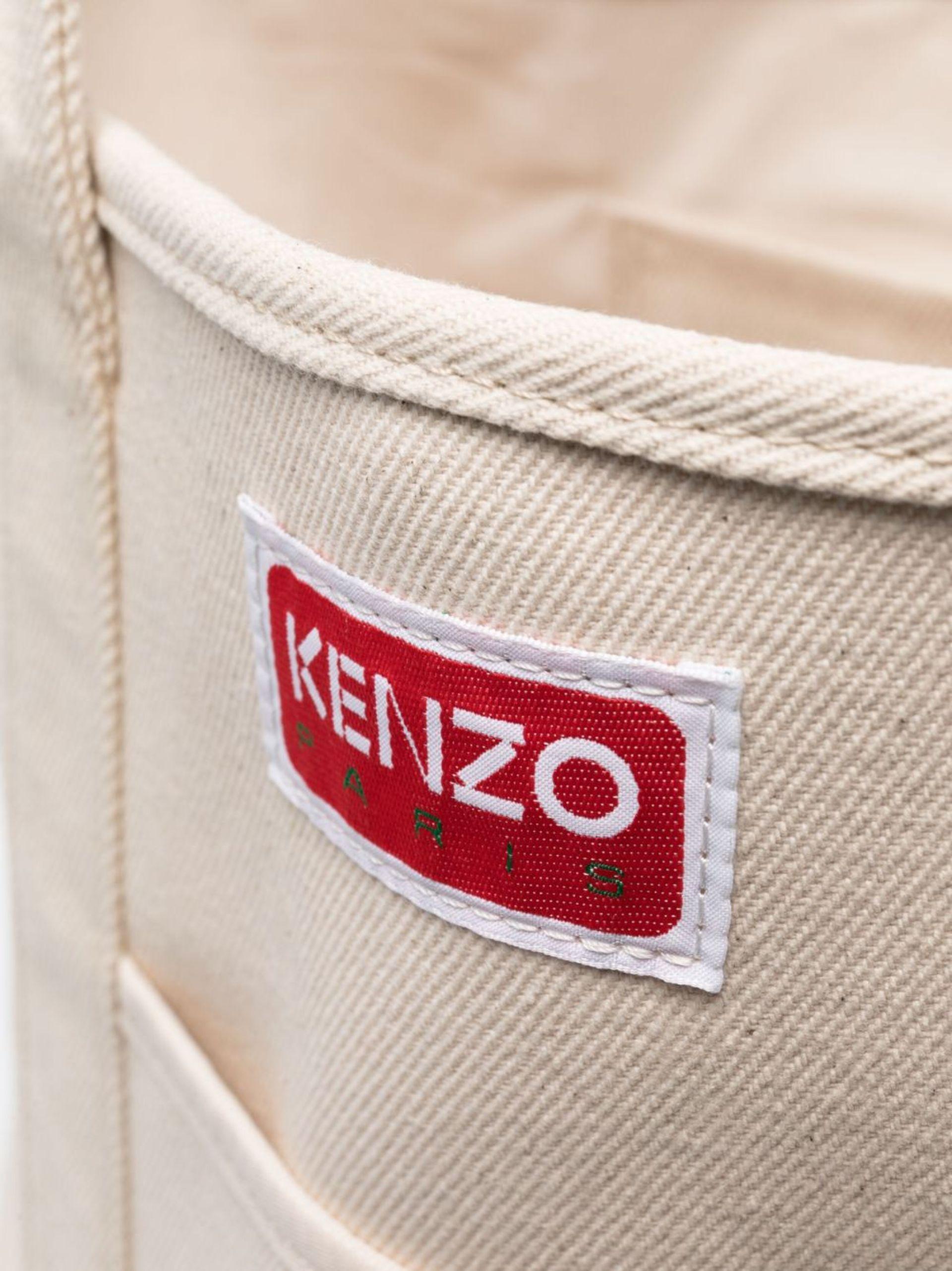 KENZO Cotton Shoulder Bags in White for Men