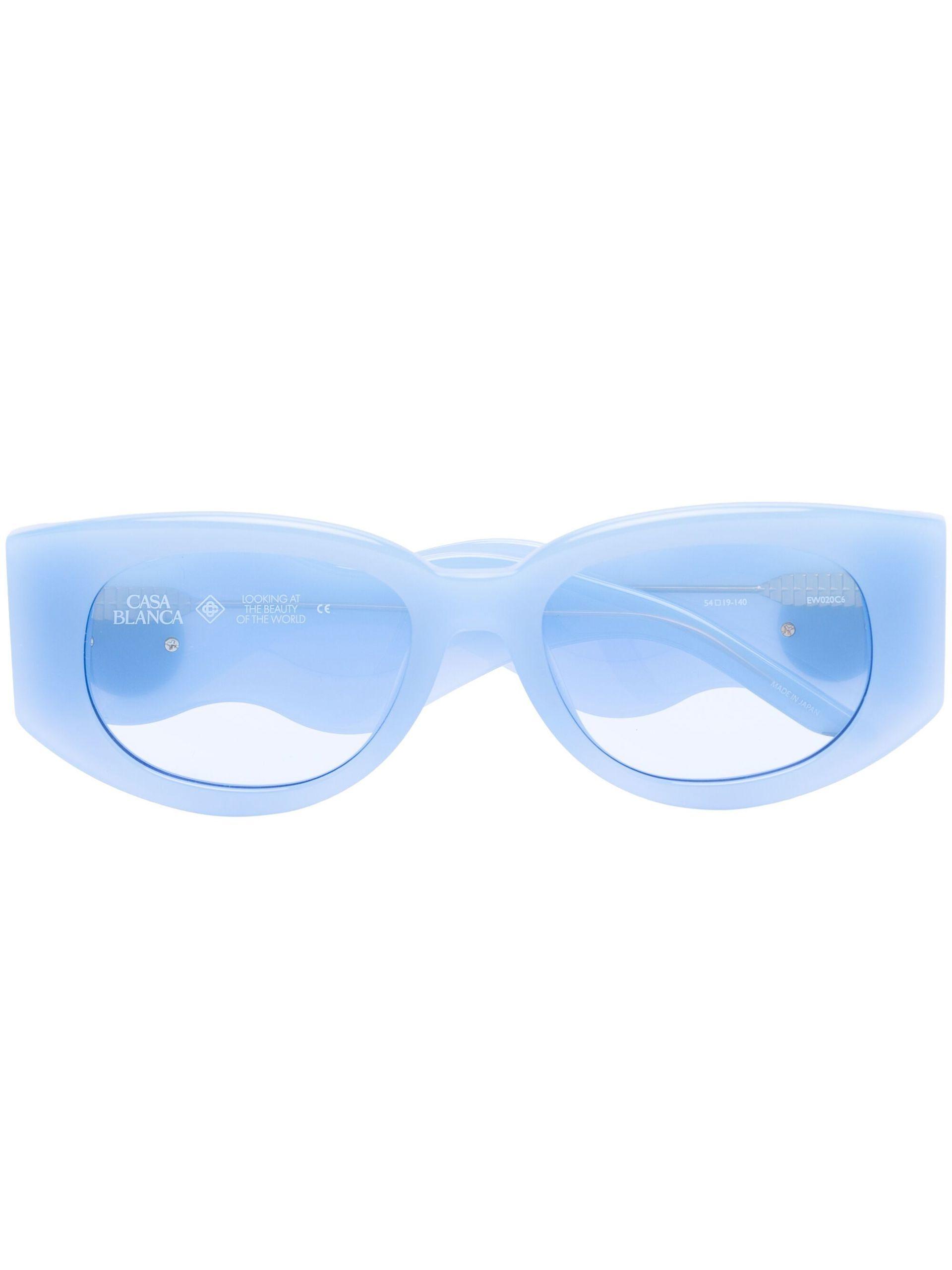 CASABLANCA Wave Square Sunglasses - Women's - Acetate/acrylic in Blue | Lyst