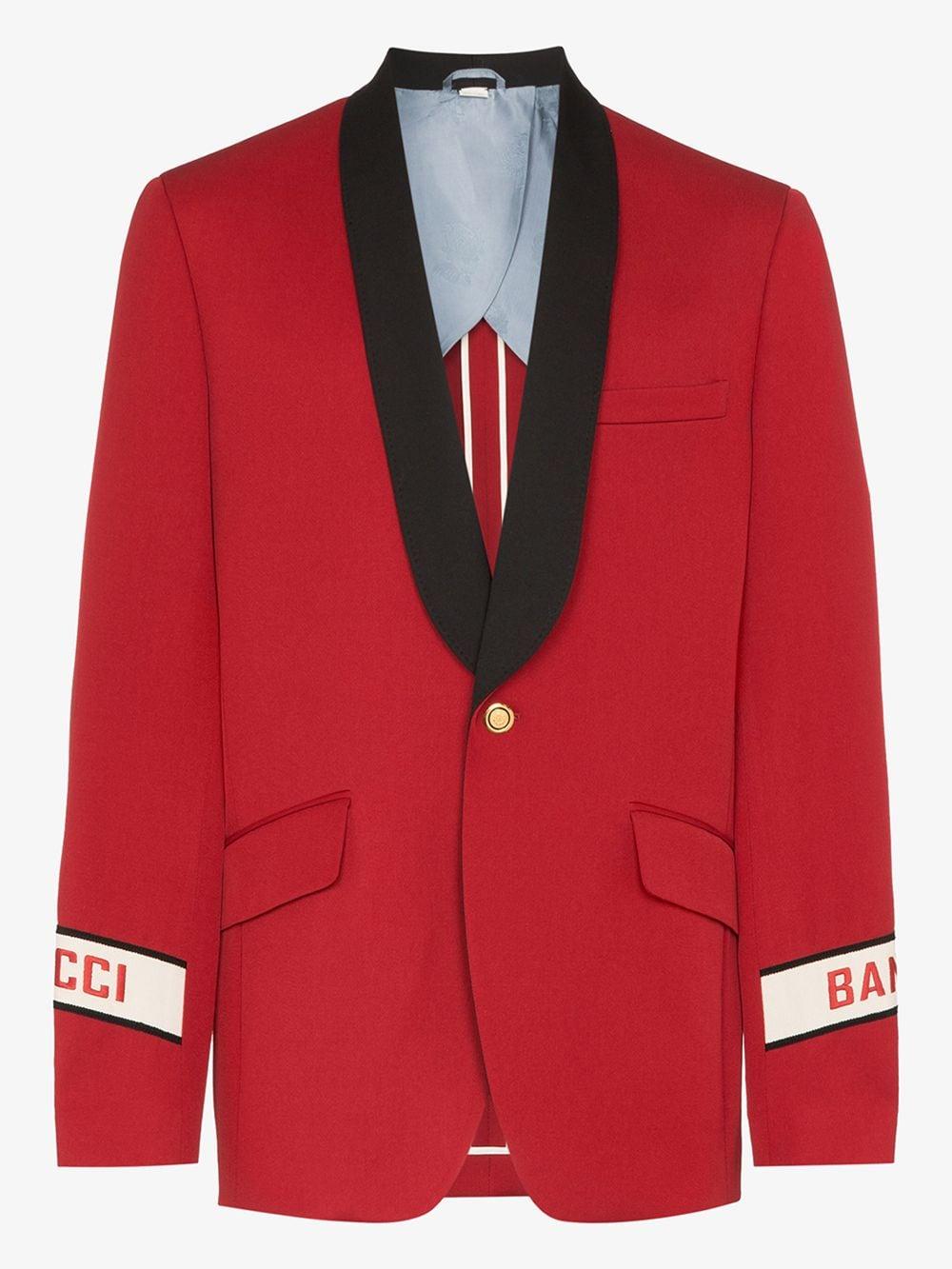 red gucci blazer
