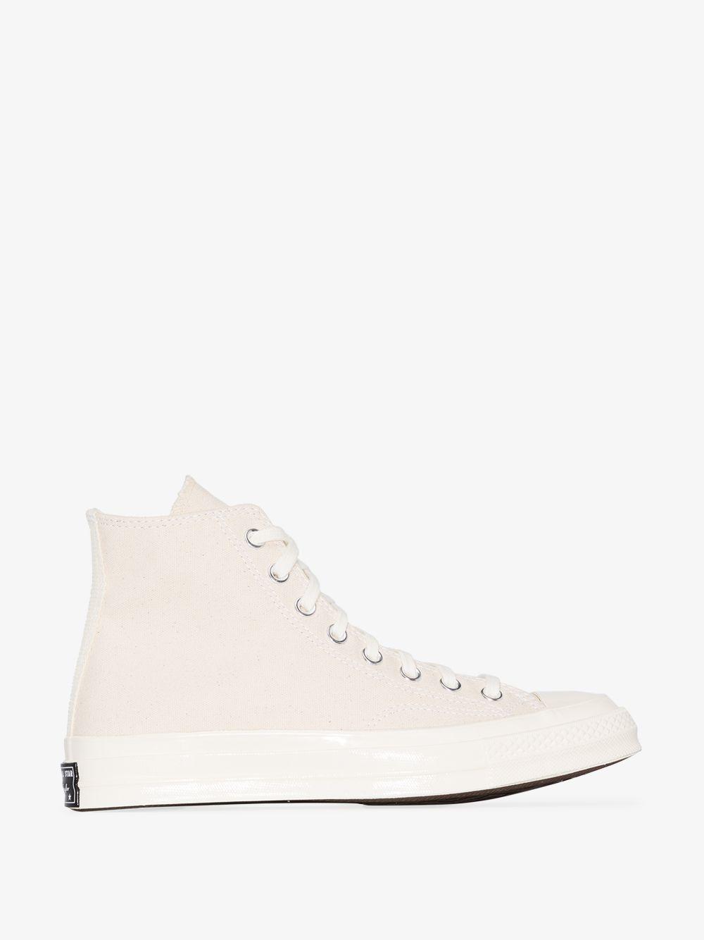 Converse Cream Chuck 70 High Top Sneakers in White | Lyst