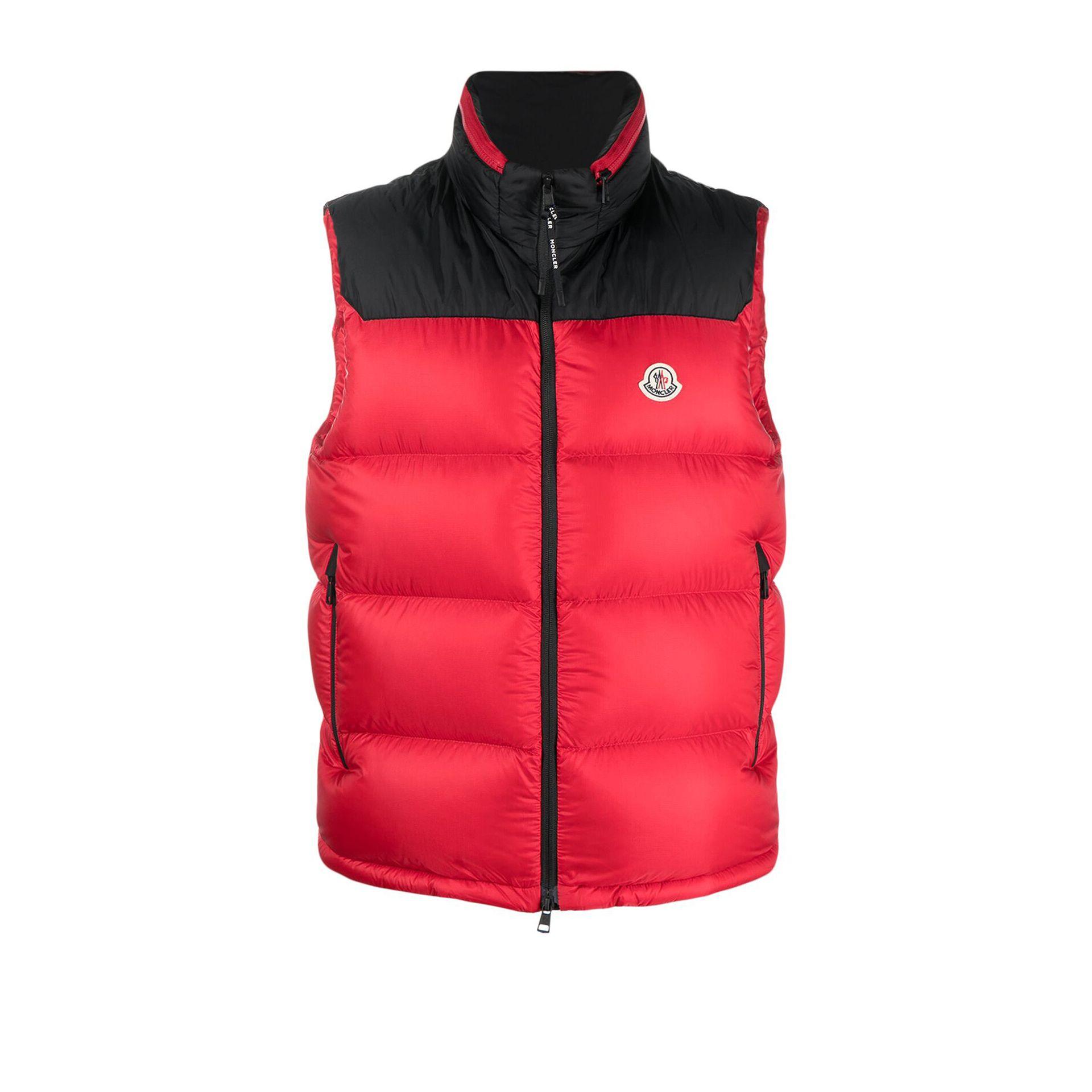 Moncler Goose Ophrys Padded Gilet in Red for Men | Lyst