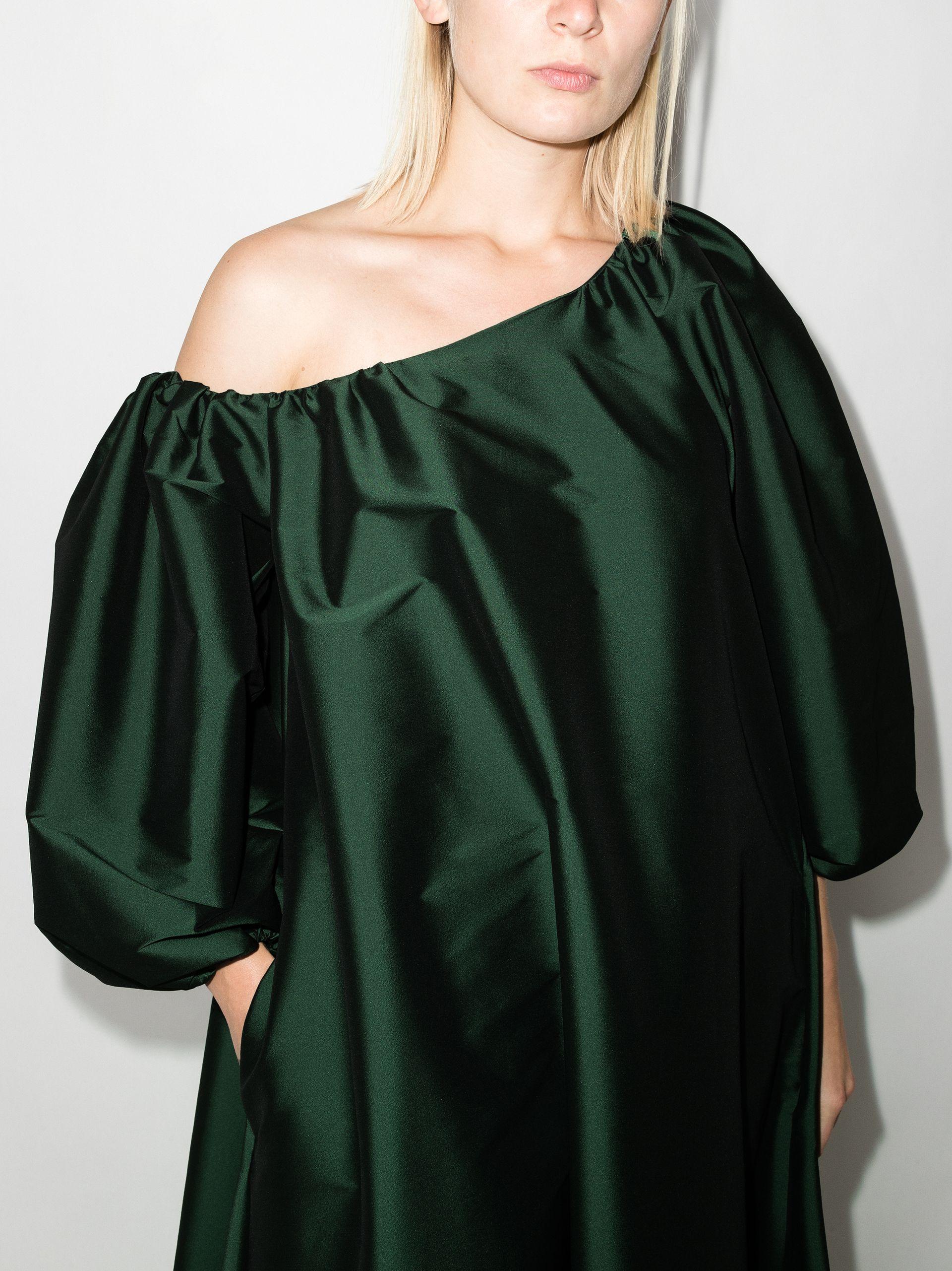 BERNADETTE Nathalie Off-the-shoulder Gown in Green | Lyst