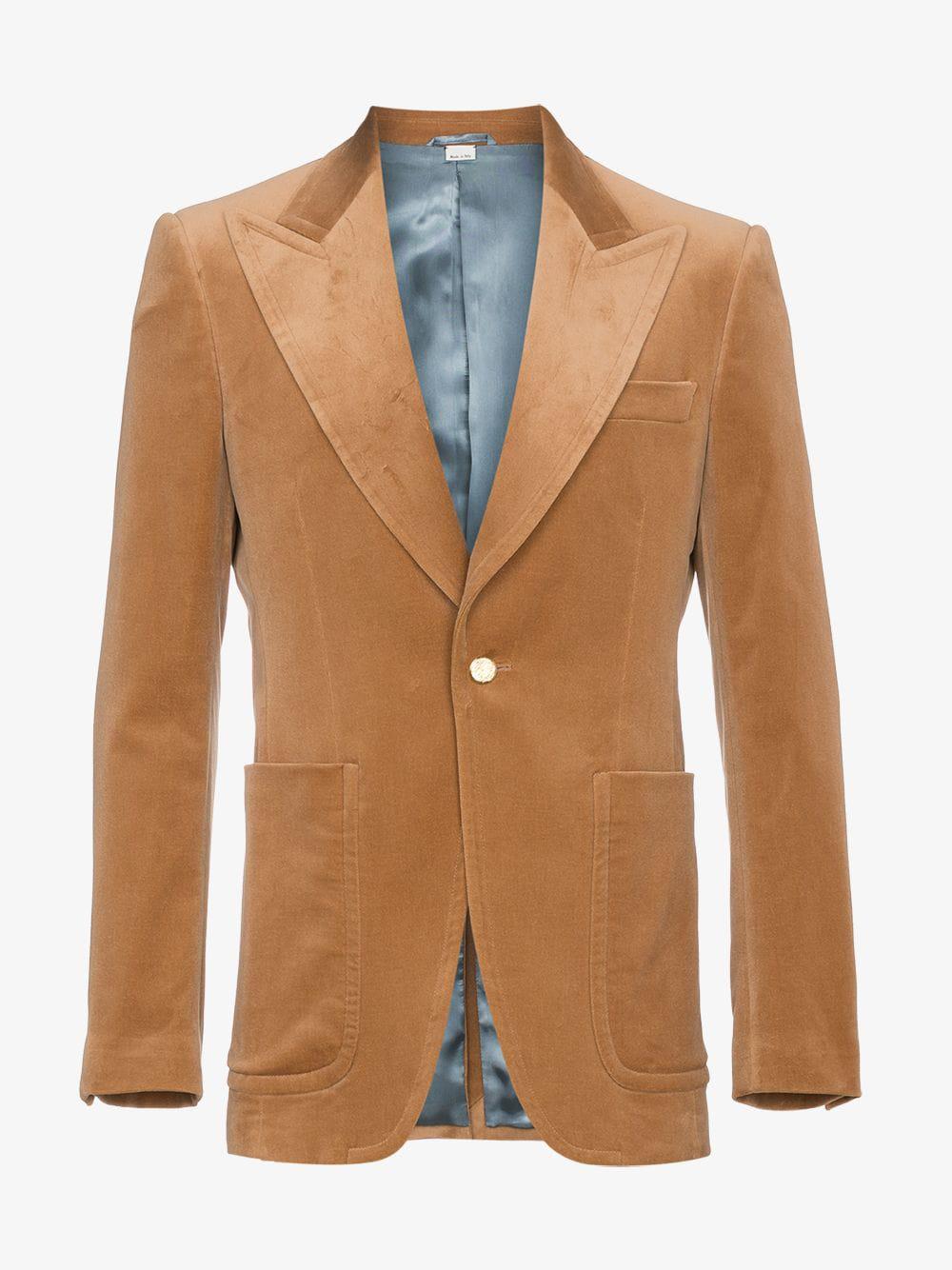 gucci suede blazer