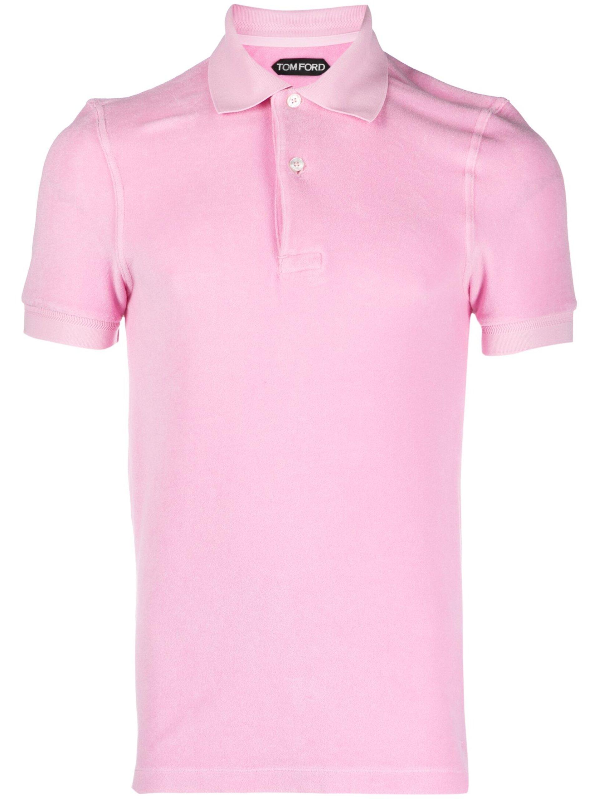 Tom Ford Peony Towelling Polo Shirt in Pink for Men | Lyst UK