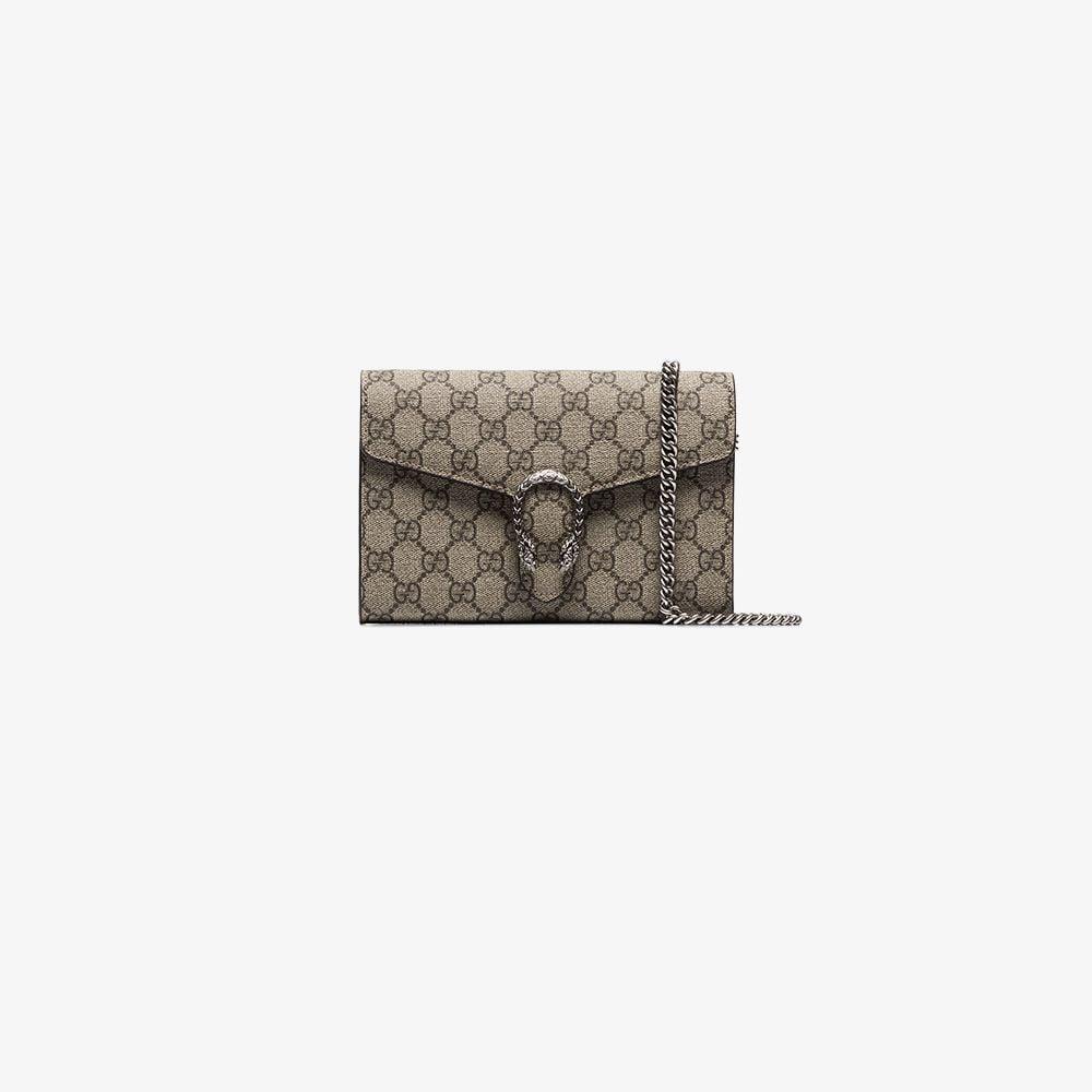 dionysus gg supreme canvas coin purse on a chain